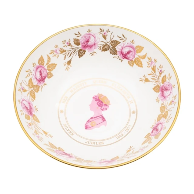 A Coalport limited edition QEII Silver Jubilee bowl decorate...