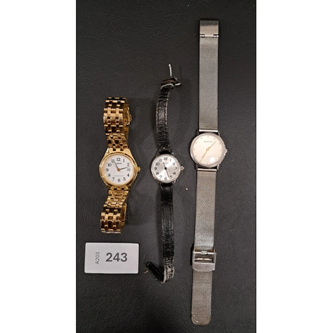 THREE FASHION WATCHES comprising Lorus, Bering and Sekonda, ...