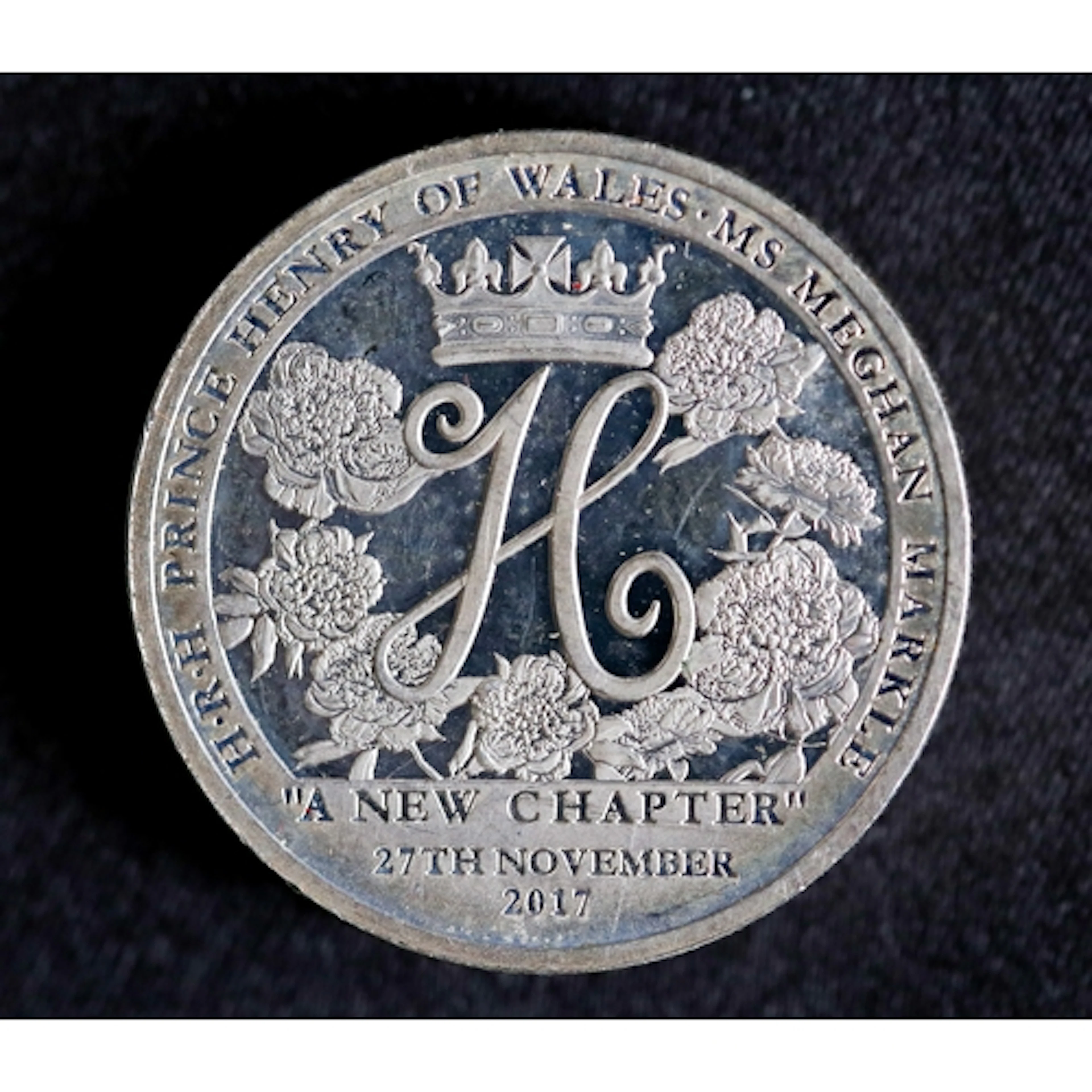 Sterling Silver Commemorative One Pound Coin ' H.R.H. Prince...