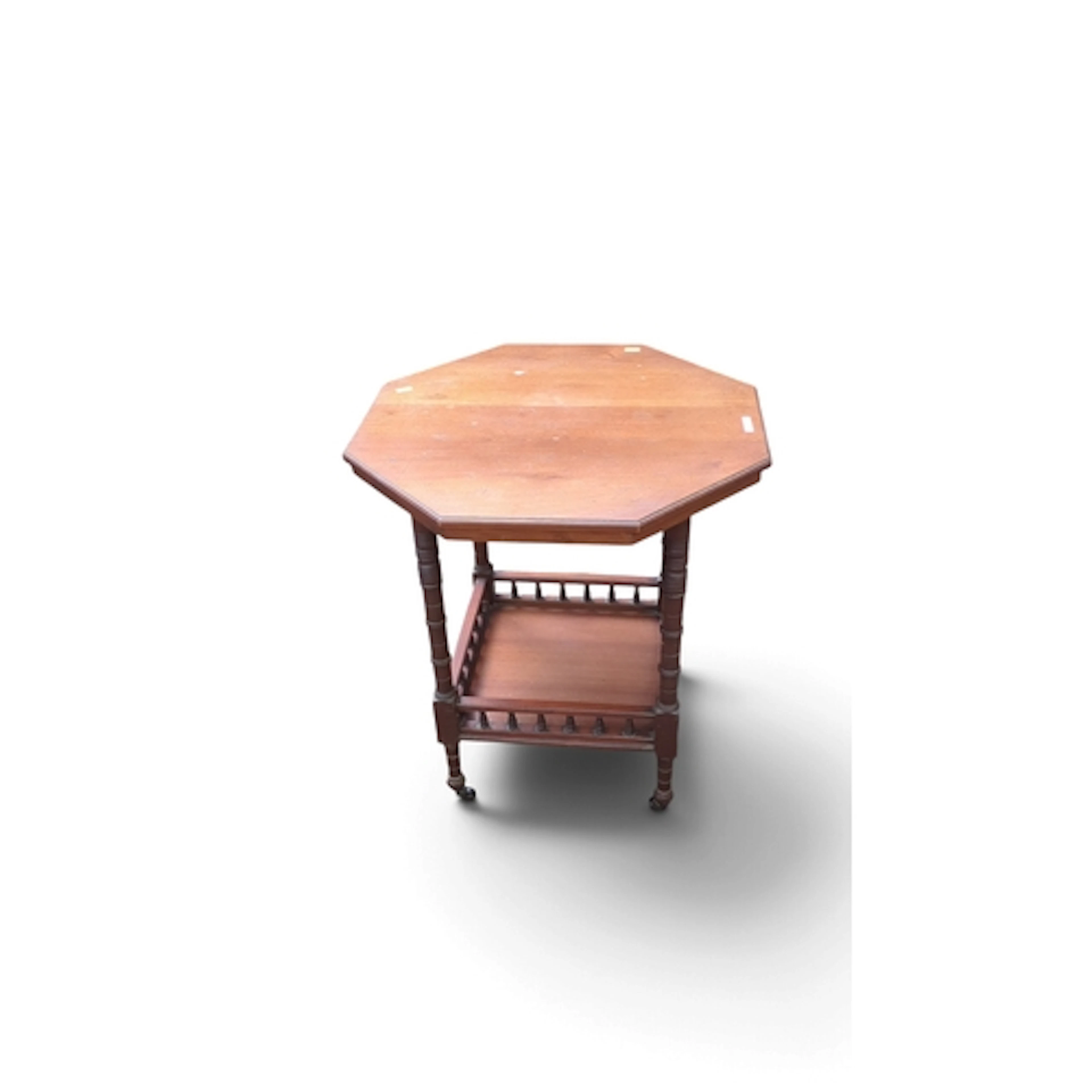 Victorian mahogany octagonal occasional table, the moulded t...