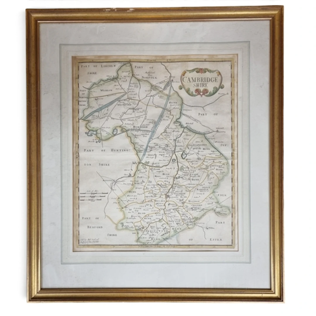 Two 19th Century hand coloured Engravings of Cambridgeshire ...