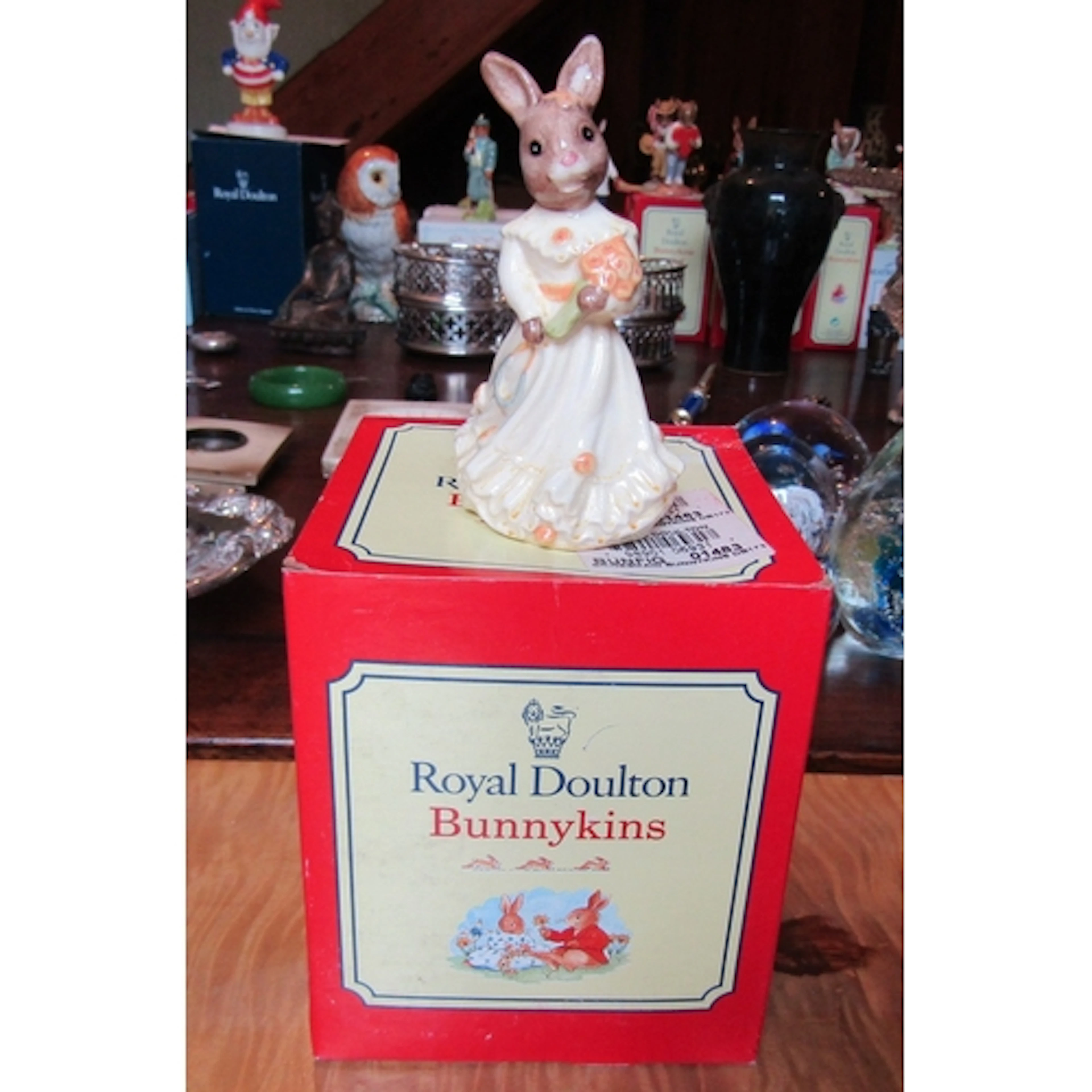 Royal Doulton Bunnykins Fine Porcelain Figure Bridesmaid Bun...