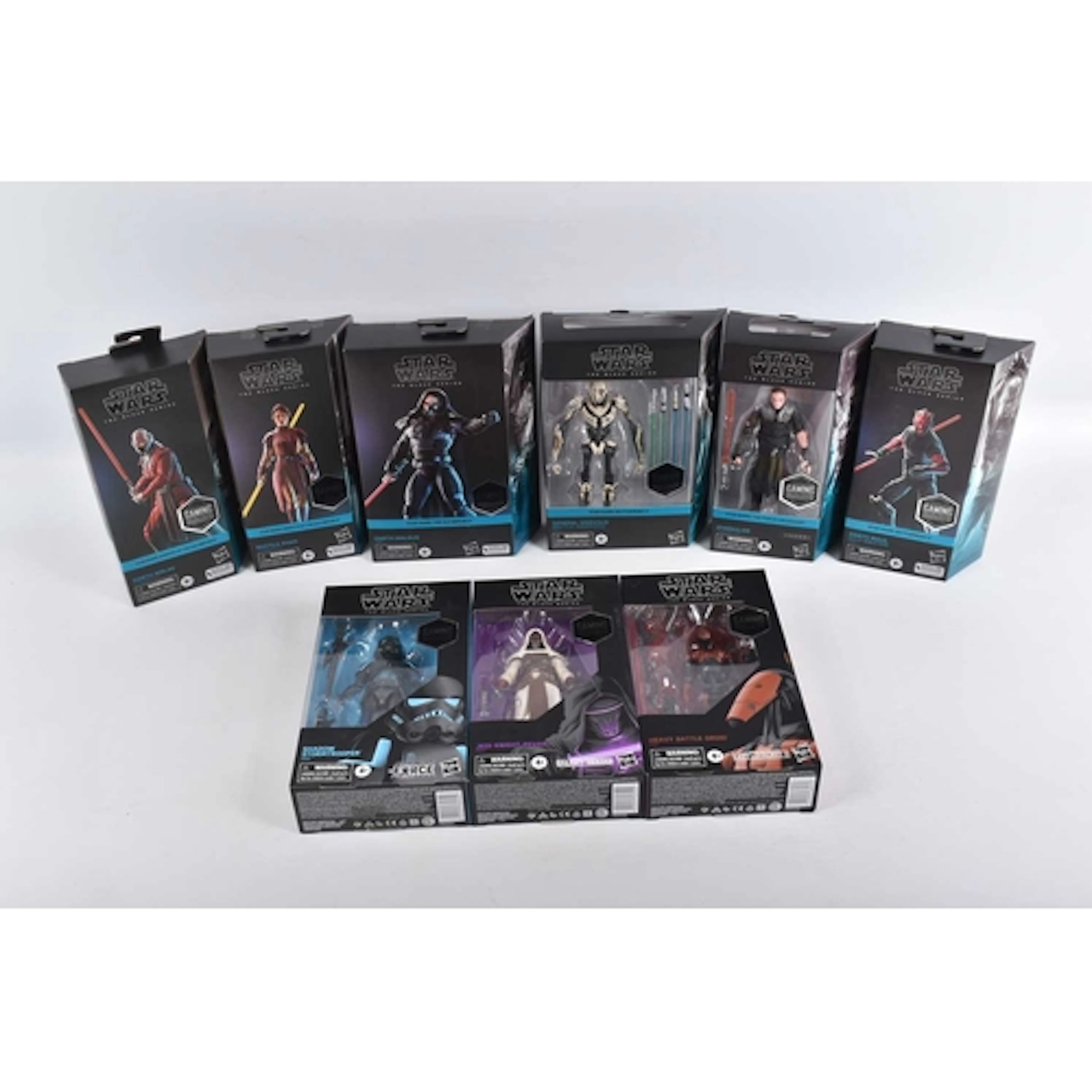 NINE BOXED AND SEALED HASBRO STAR WARS THE BLACK SERIES GAMI...