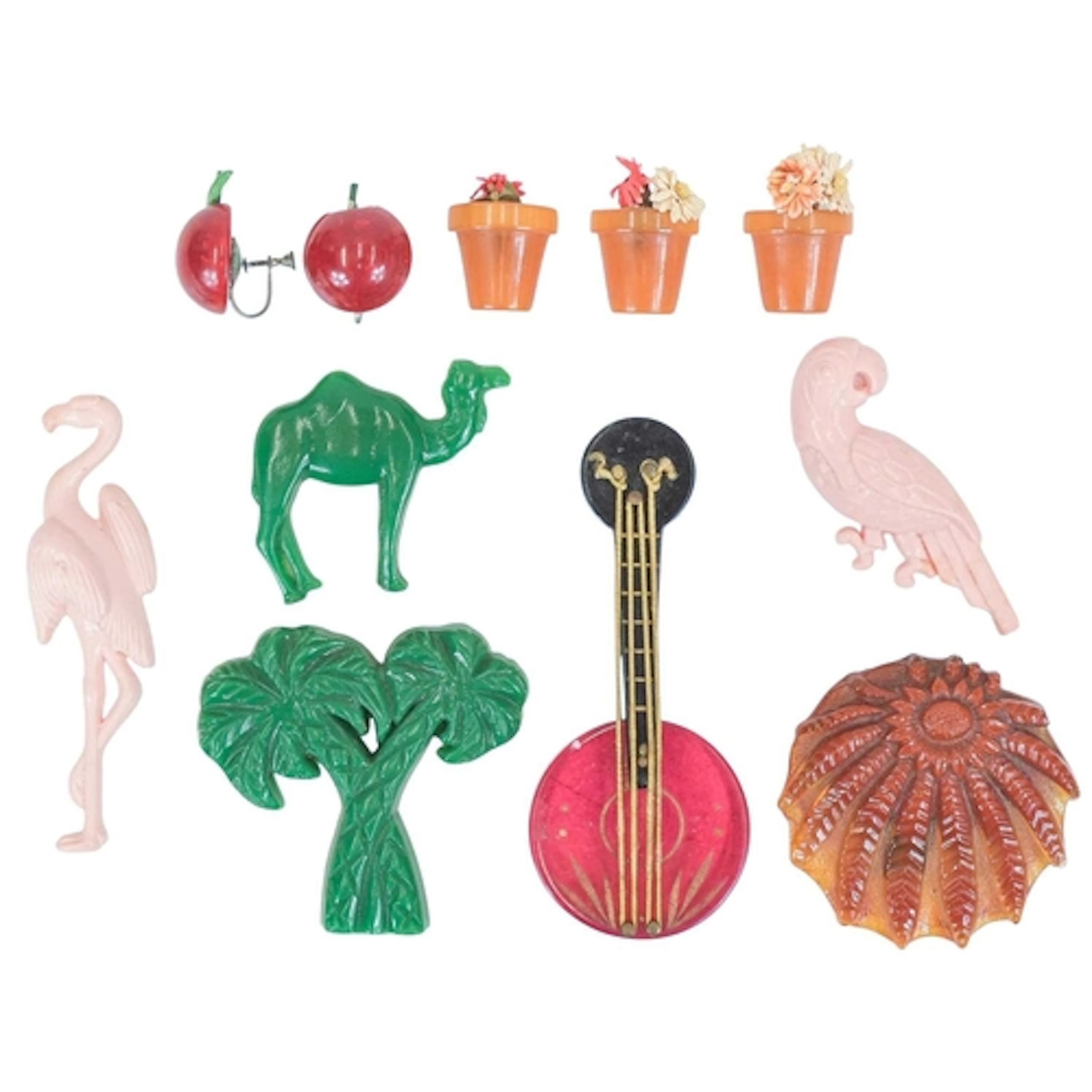 Art Deco Costume Jewellery, Buckles and Buttons. A collectio...