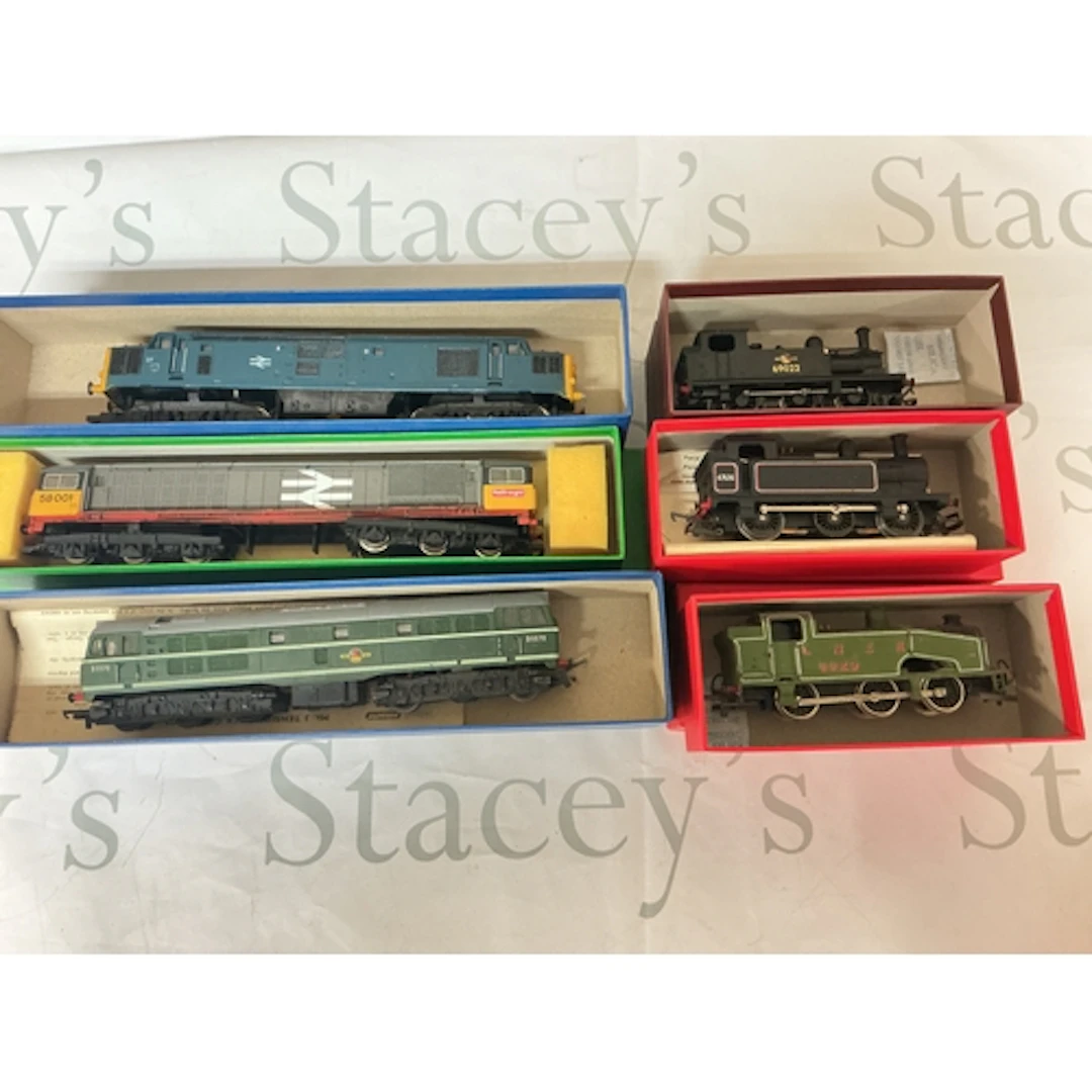 6 X 00 Gauge Locomotives Including Tri-Ang, Hornby, Lima And...