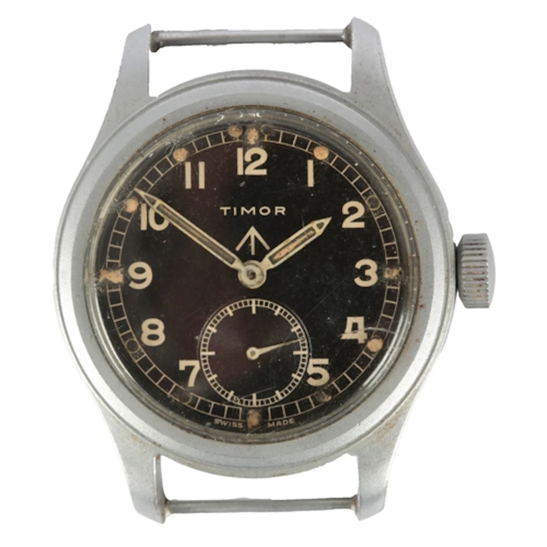 A gentleman's brushed and stainless steel WW2 Timor British ...