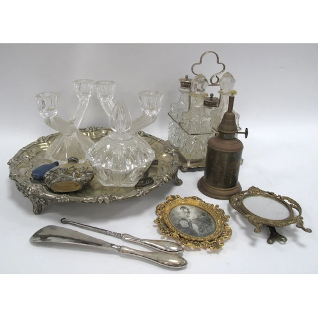 Collectables, including vintage French Olympe Felt brass min...