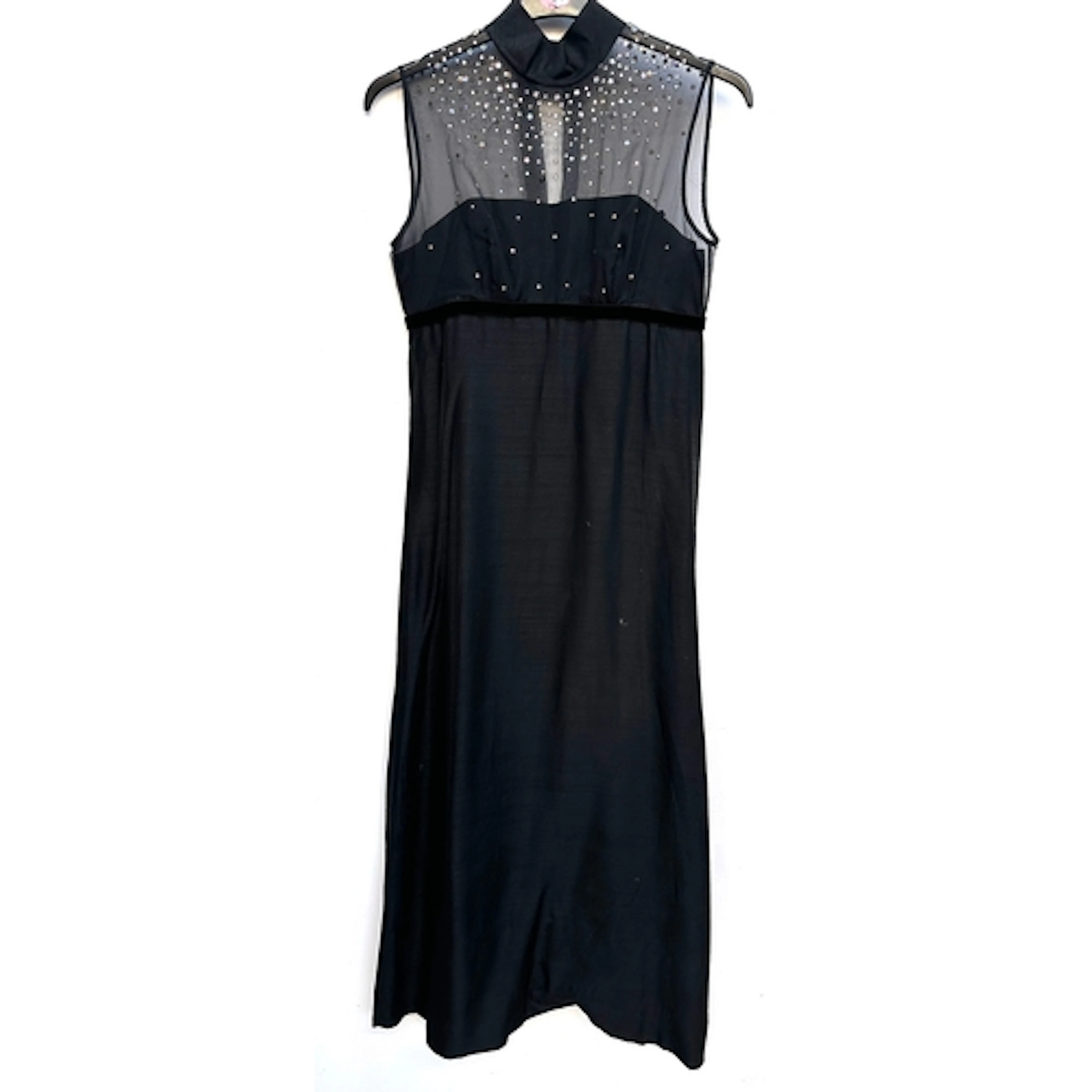 A Jean Varon sleeveless evening dress, size 14