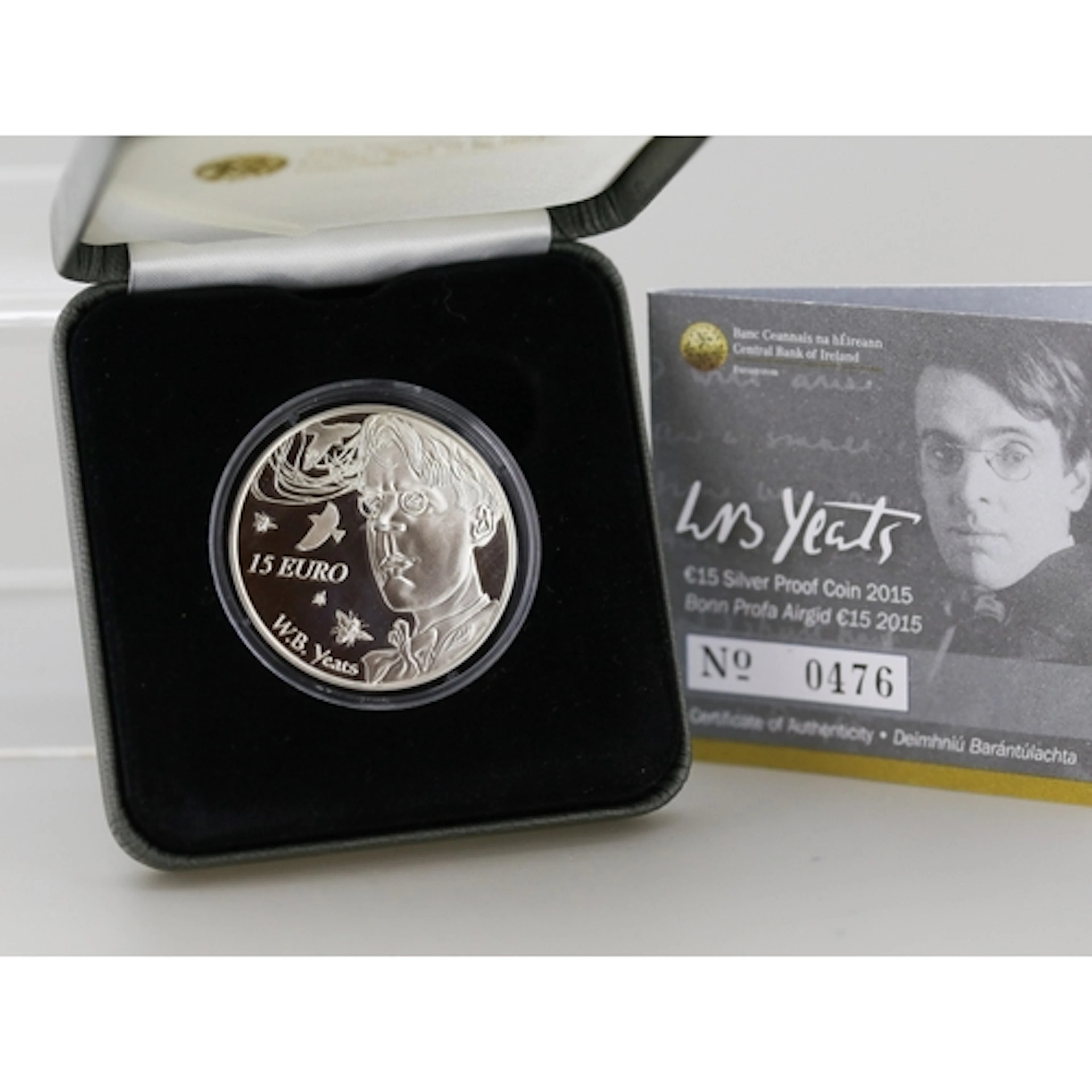 Sterling Silver Limited Edition Irish Commemorative 15 Euro ...
