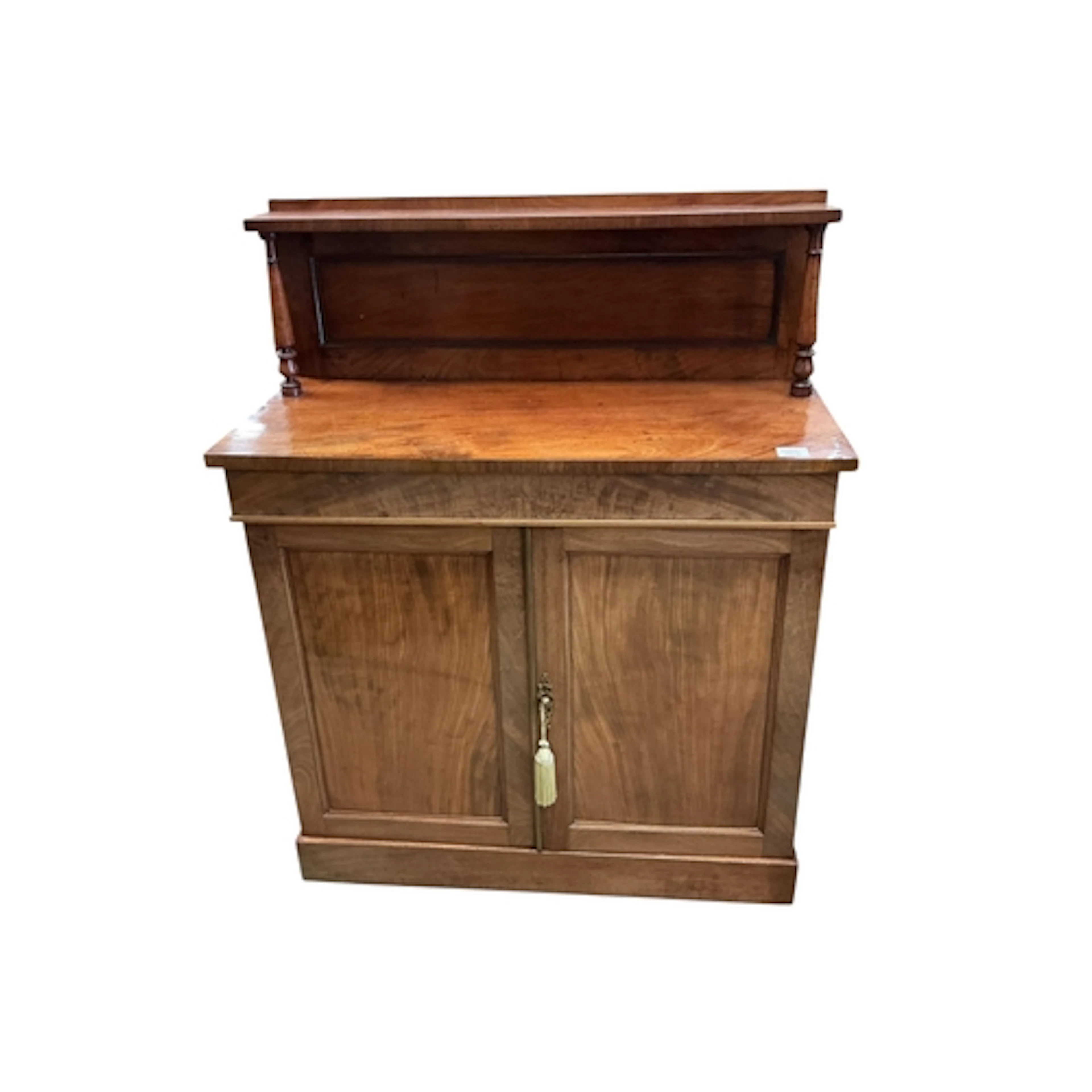 A Victorian mahogany chiffonier, width 91cm, depth 40cm, hei...