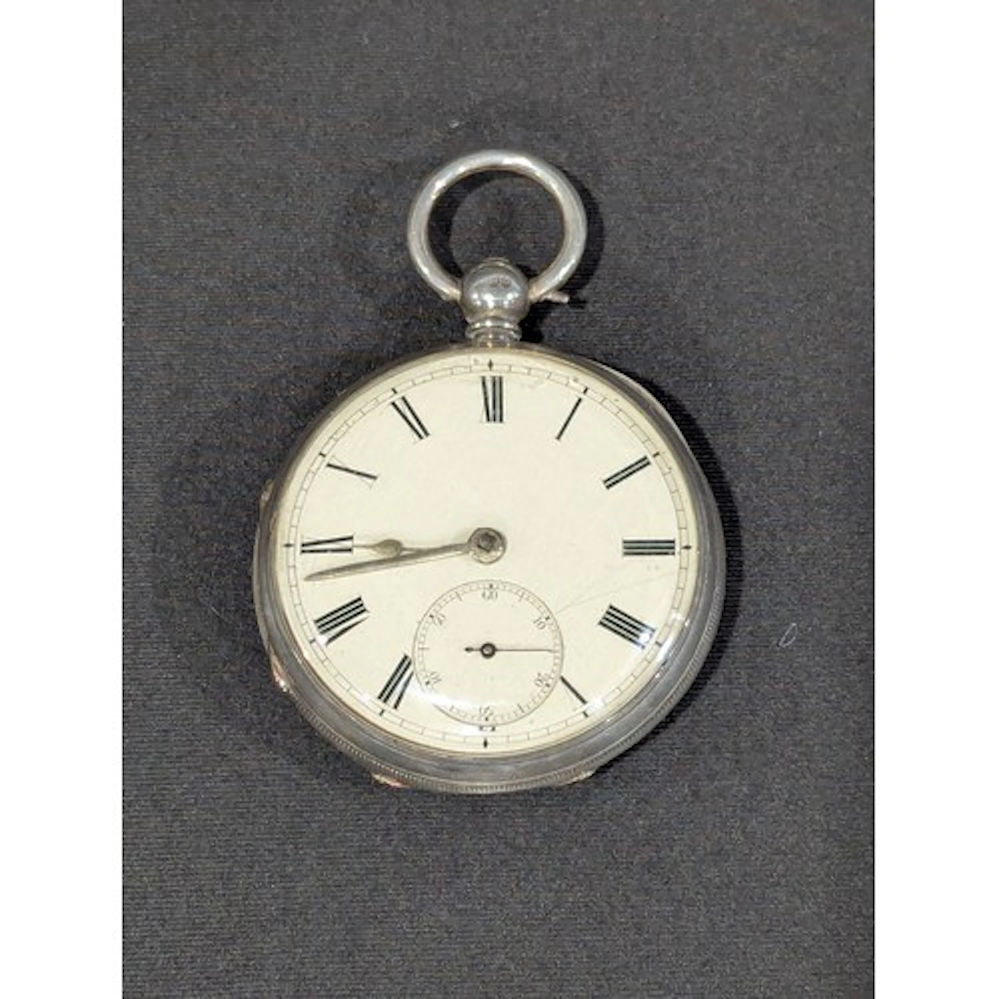 A Victorian silver open faced pocket watch, by Adam Burdess,...