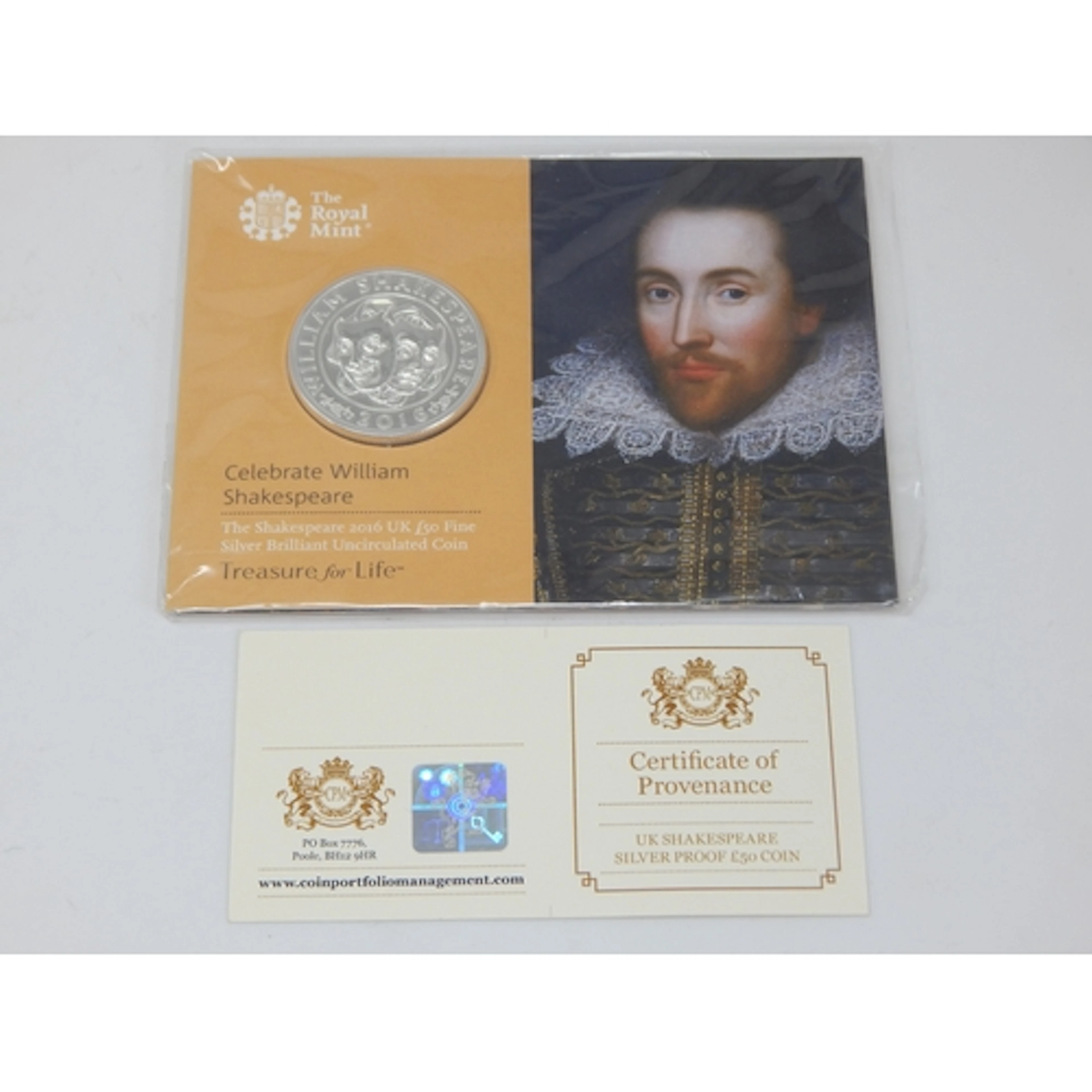 Royal Mint 2016 UK Fine Silver Brilliant Uncirculated Shakes...