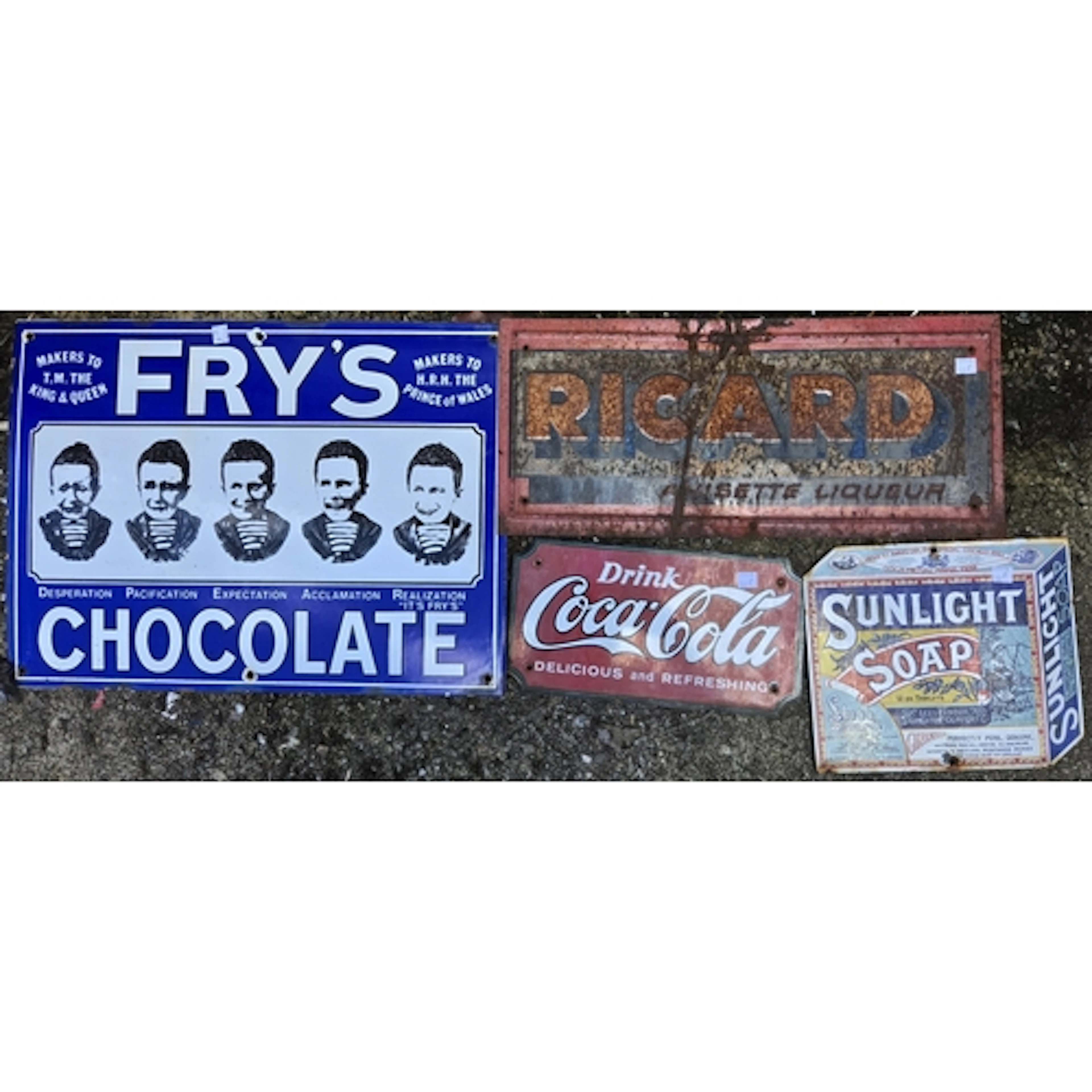 ADVERTISING SIGNS, a selection of reproduction Enamel Advert...