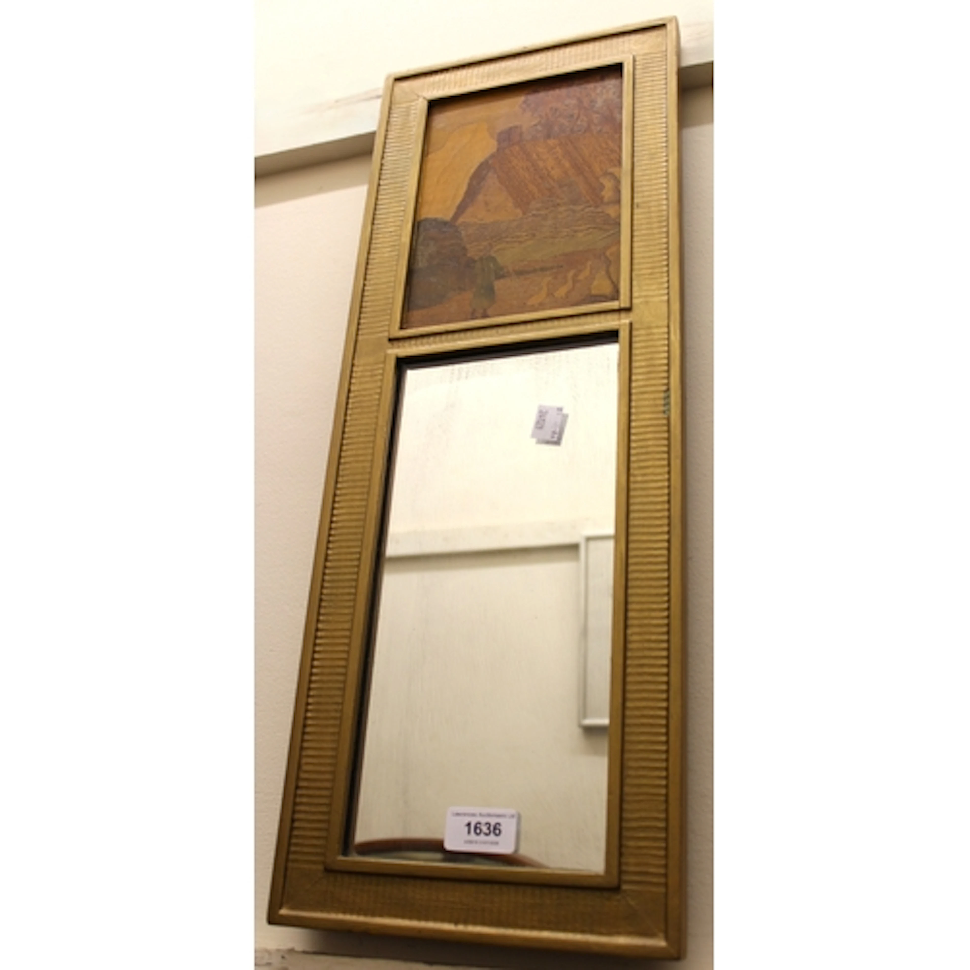 Small Rowley Gallery type wall mirror, the gilt frame enclos...