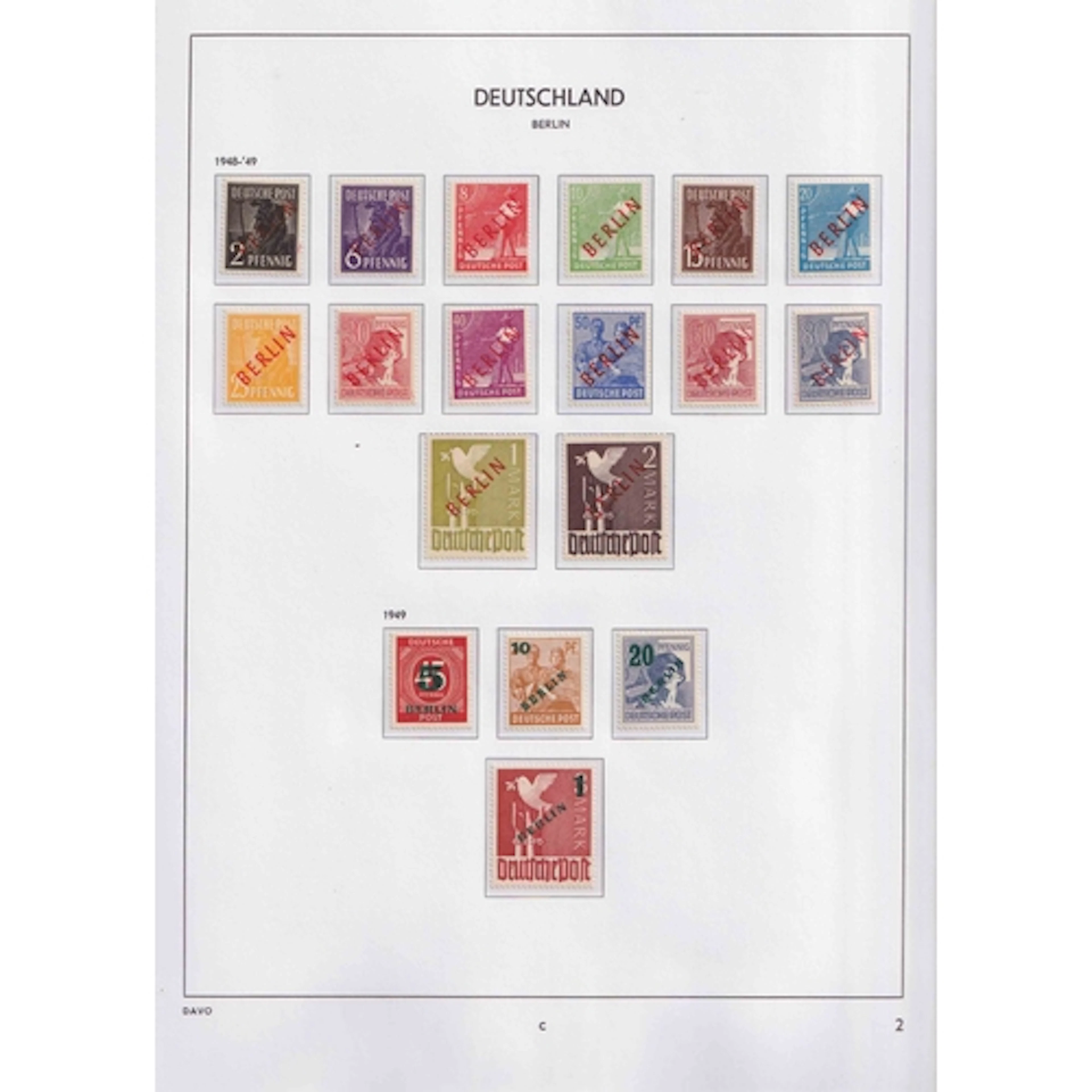 1948/90 mint collection in Davo printed album, all spaces fi...