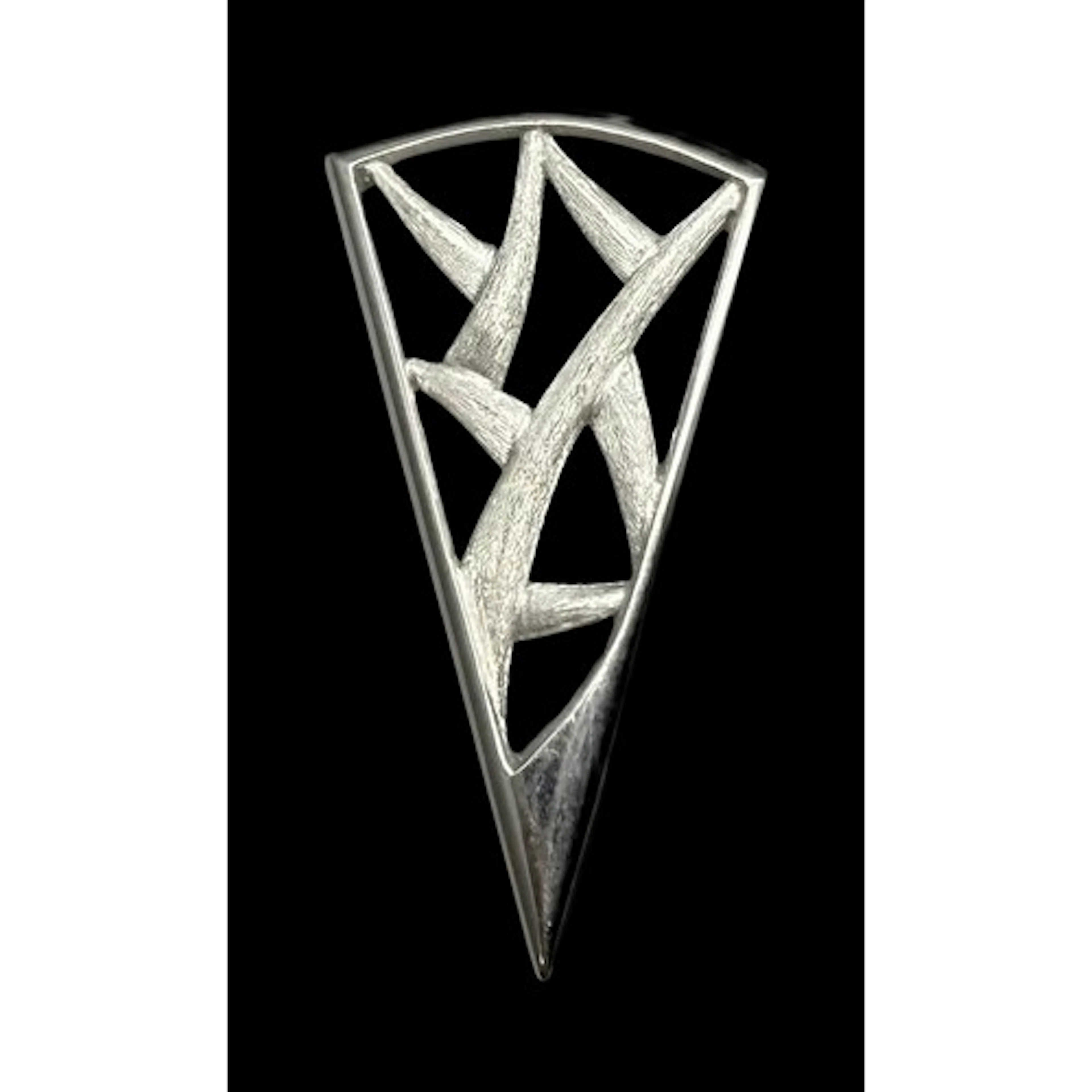 Paul Spurgeon, a white metal Modernist style abstract thorn ...