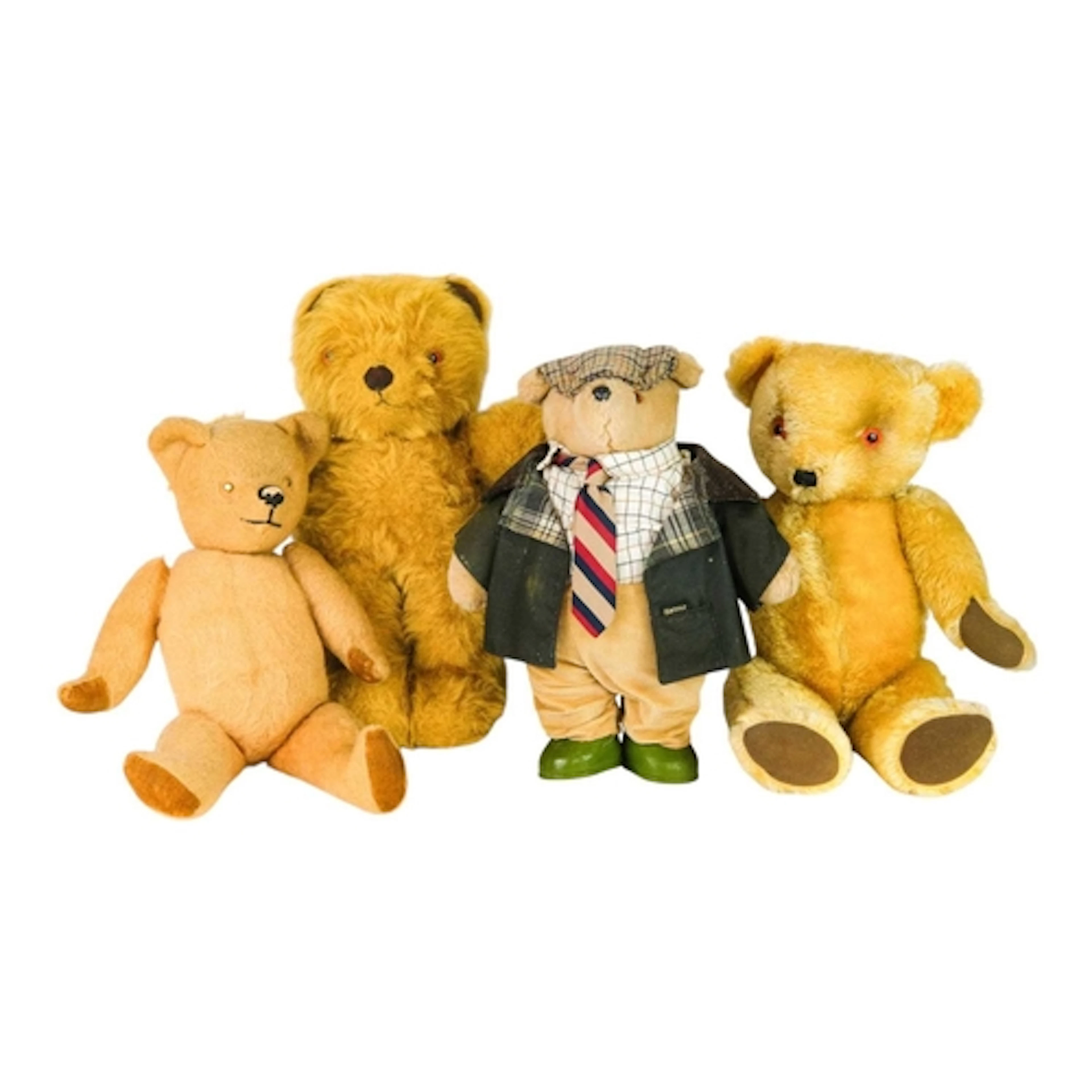 A Gabrielle Designs Ltd teddy bear. Wearing a Barbour jacket...