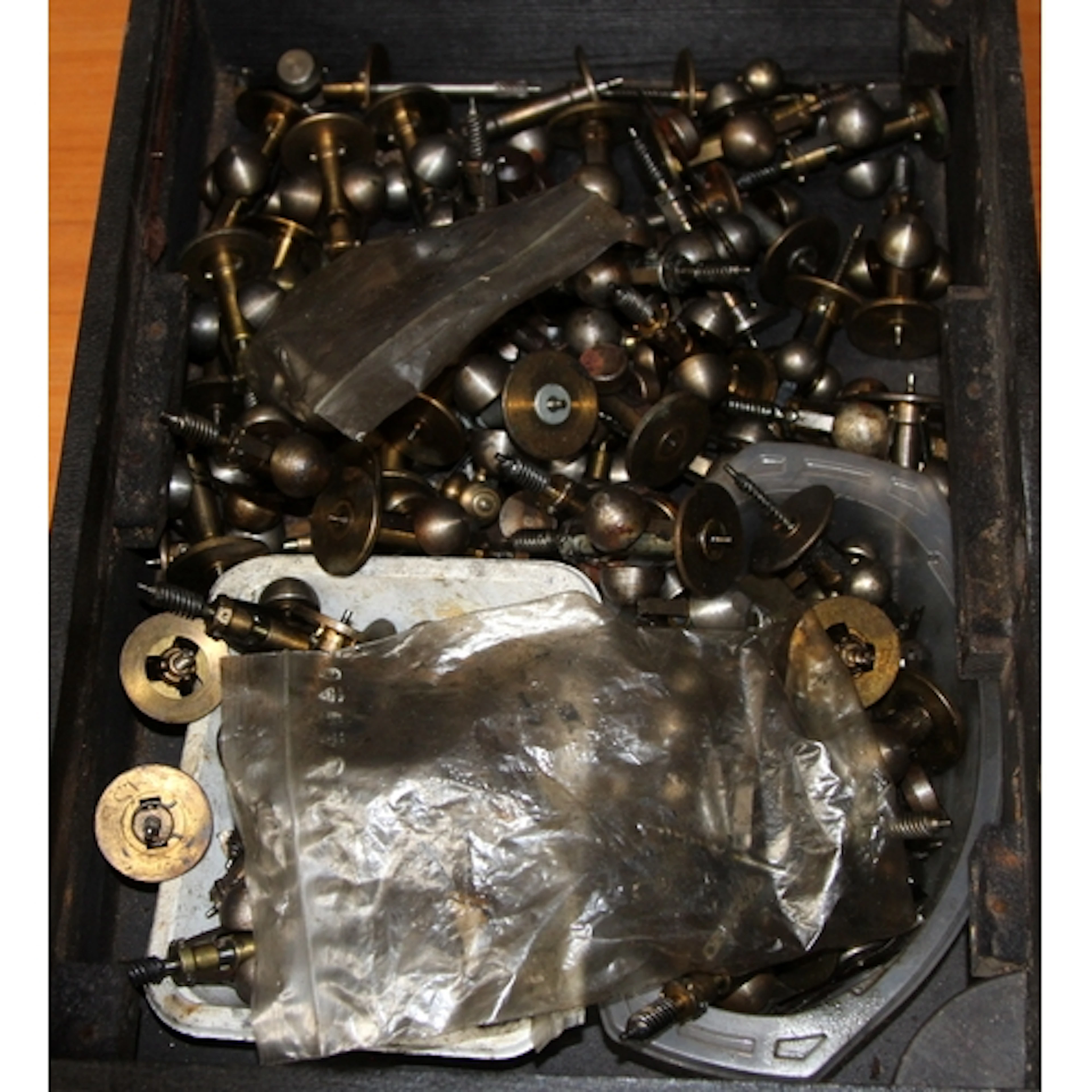 A large collection of vintage gramophone speed governors, mo...