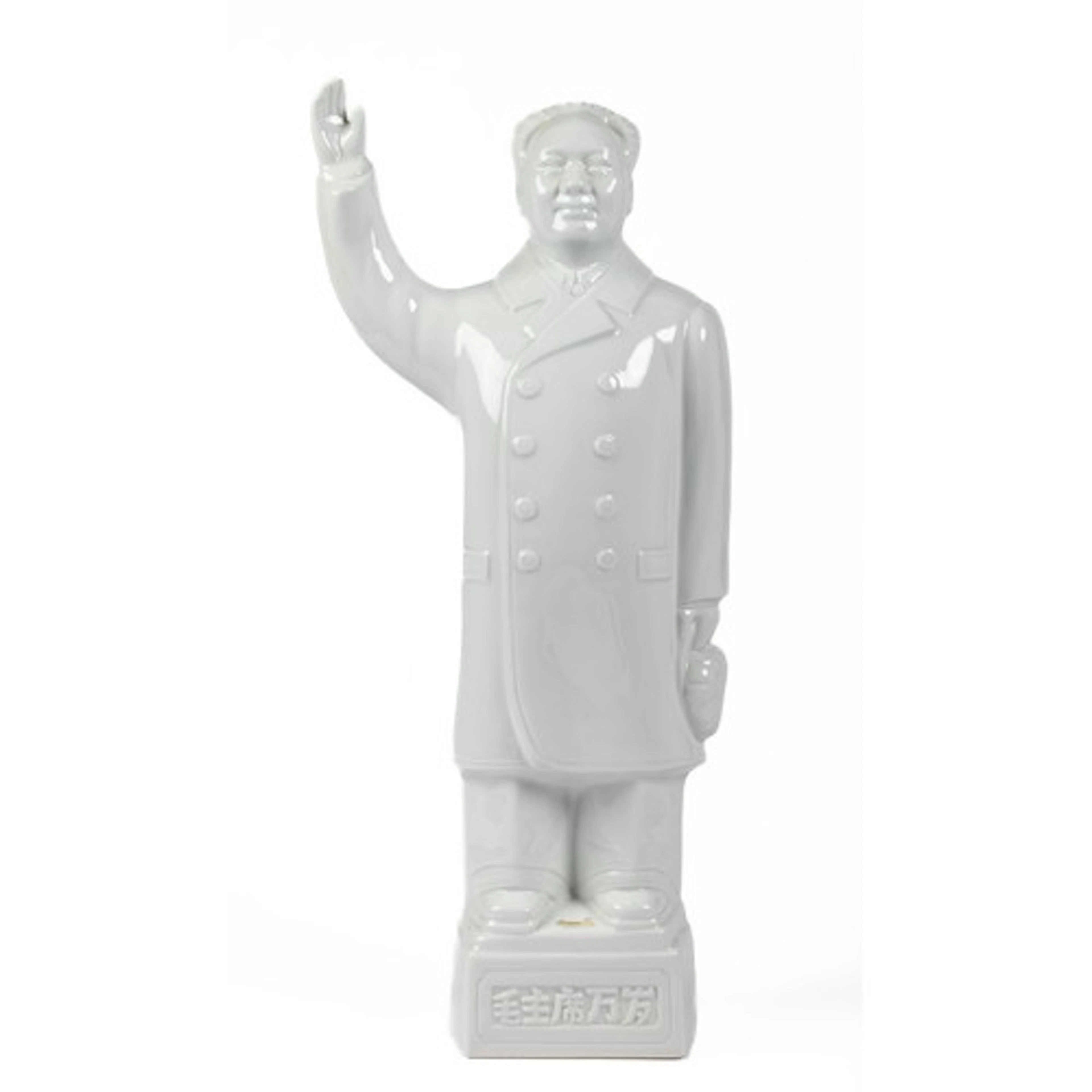 A 20th century white glazed ceramic figurine, Chairman Mao Z...