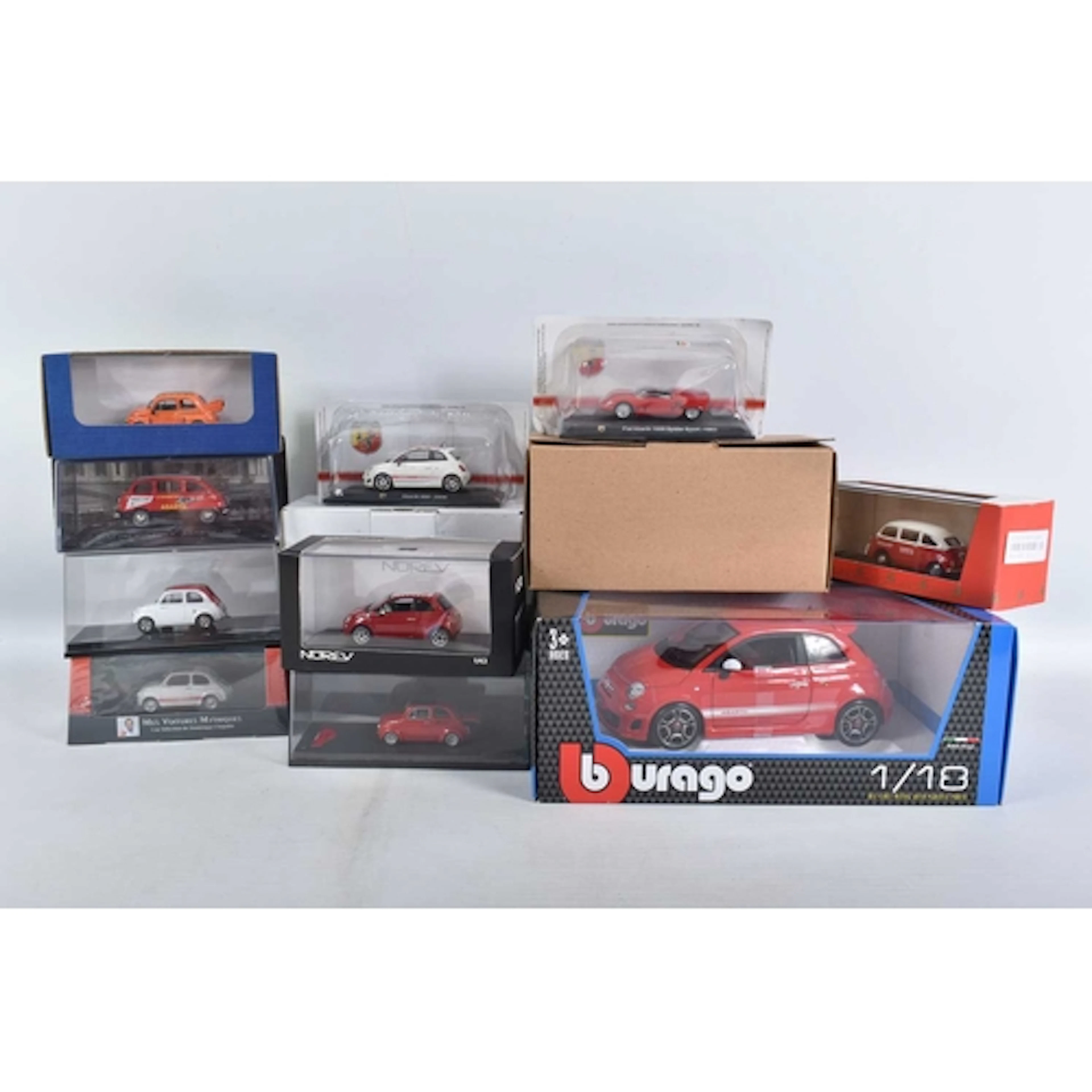 A COLLECTION OF THIRTEEN FIAT AND ABARTH MODEL VEHICLES, to ...