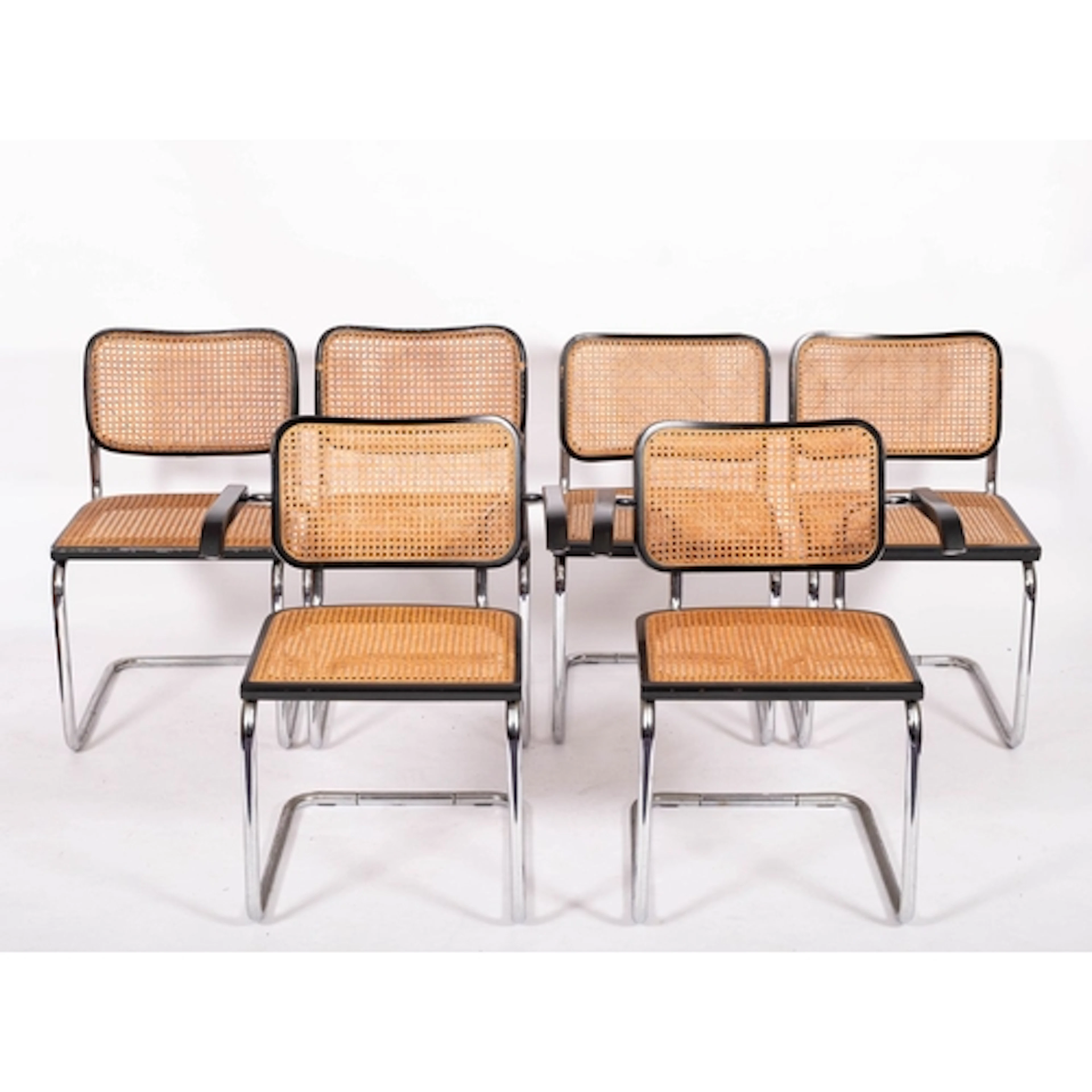 Marcel Breuer (1902-1981), for Gavina; a pair of black lacqu...