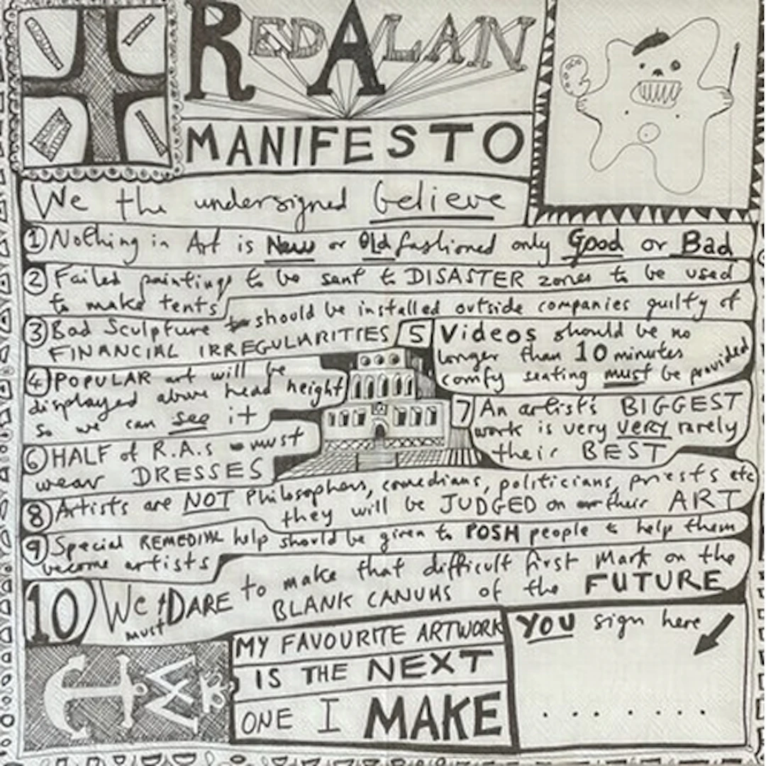 Grayson Perry CBE RBA (British, b.1960) Red Alan Manifesto D...