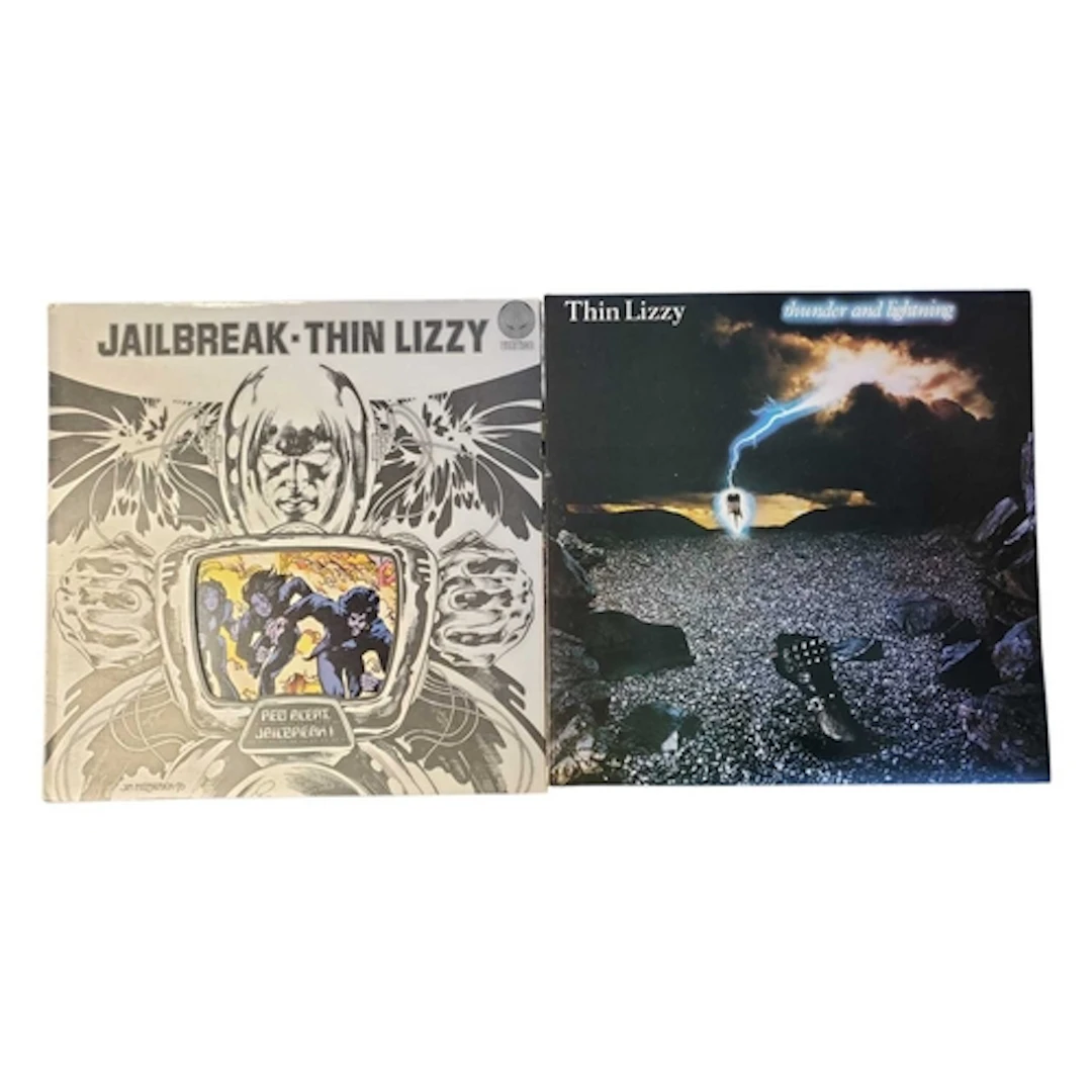 Thin Lizzy - Two late 20th century LP vinyl records. To incl...