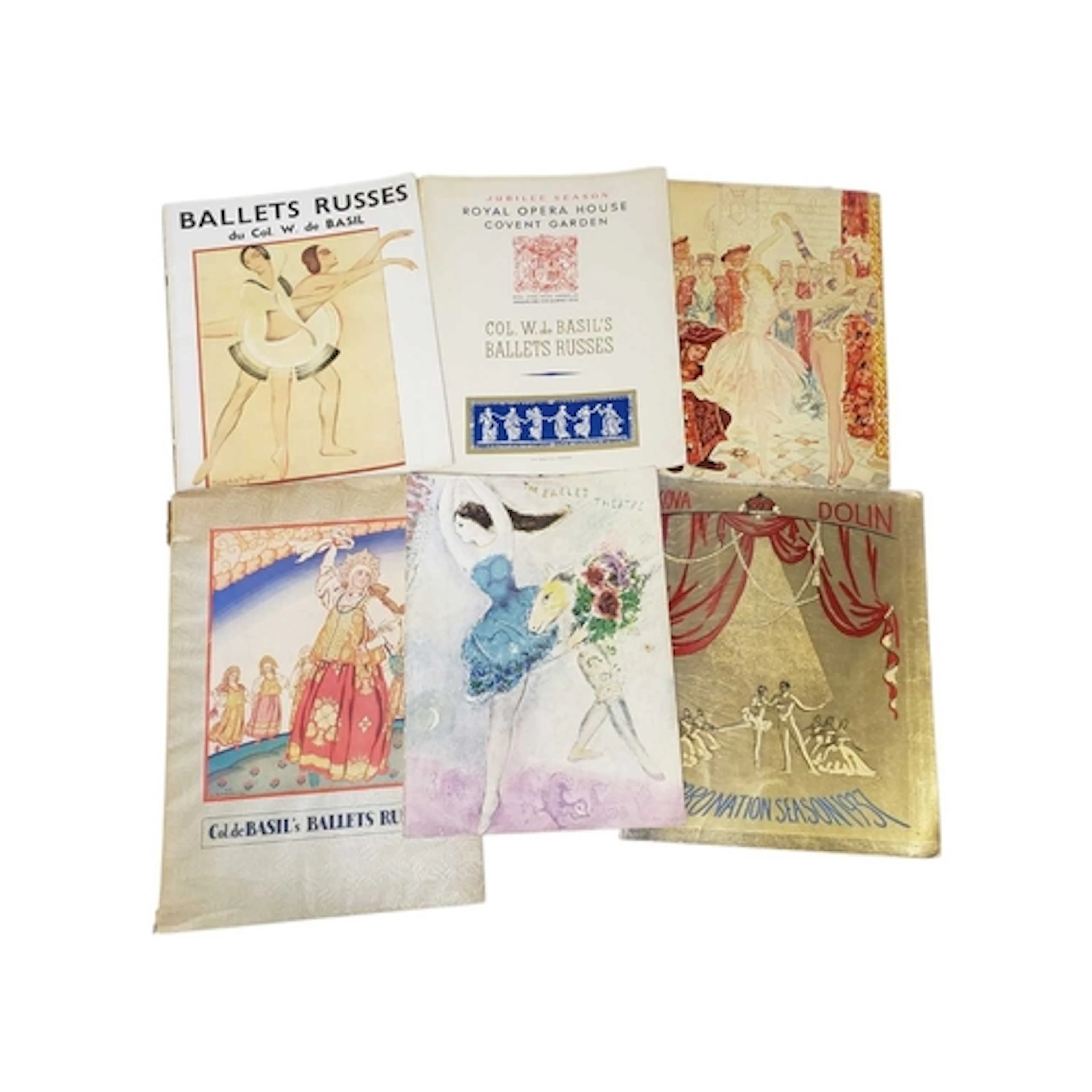 A collection of six Art Deco c1930s Ballet Russes and Royal ...