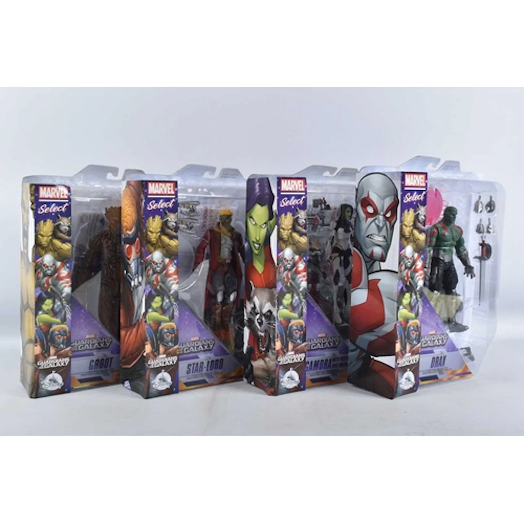 FOUR BOXED DISNEY STORE MARVEL SELECTGUARDIANS OF THE GALAXY...