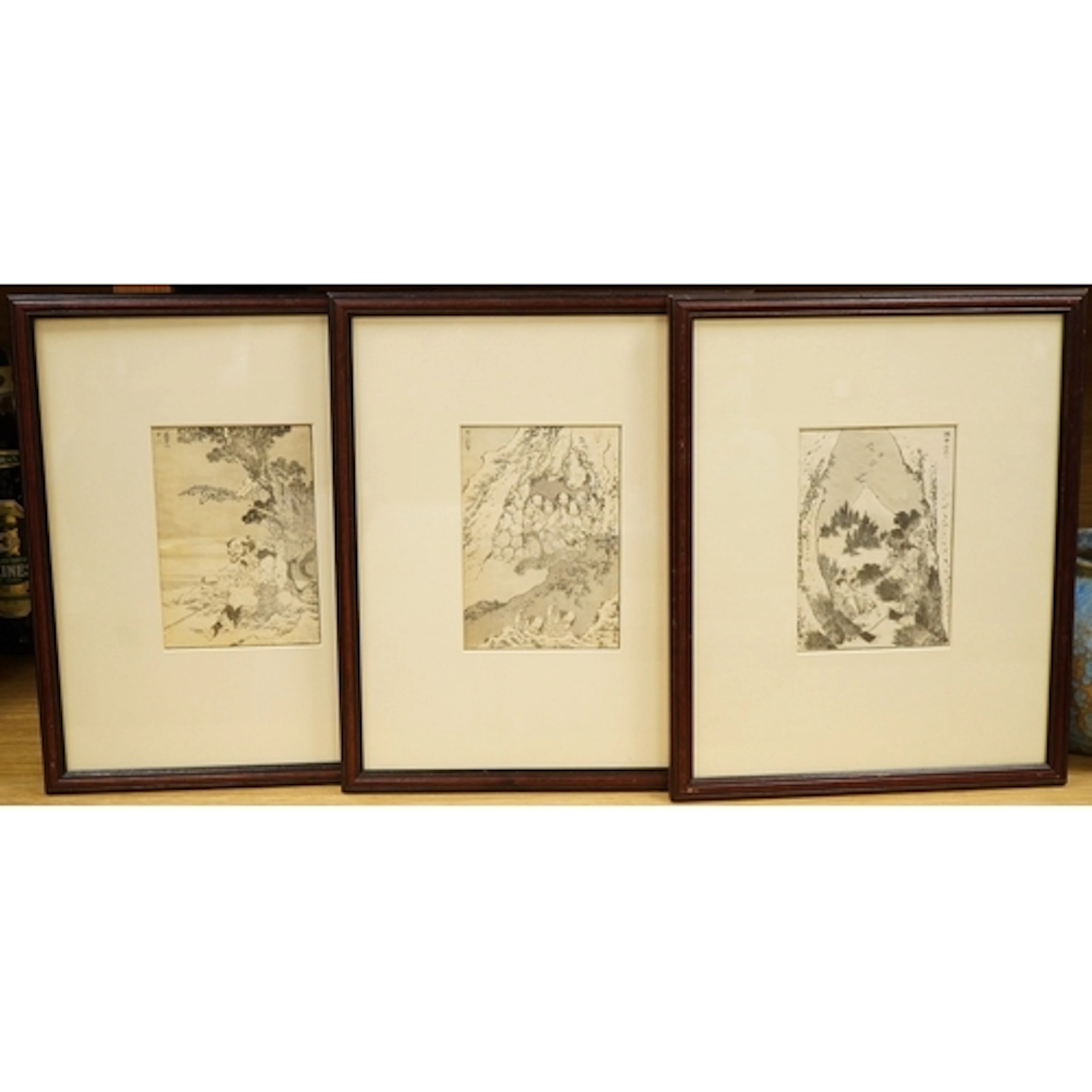 After Katsushika Hokusai (1760-1849), 'Fuji inside the sake ...