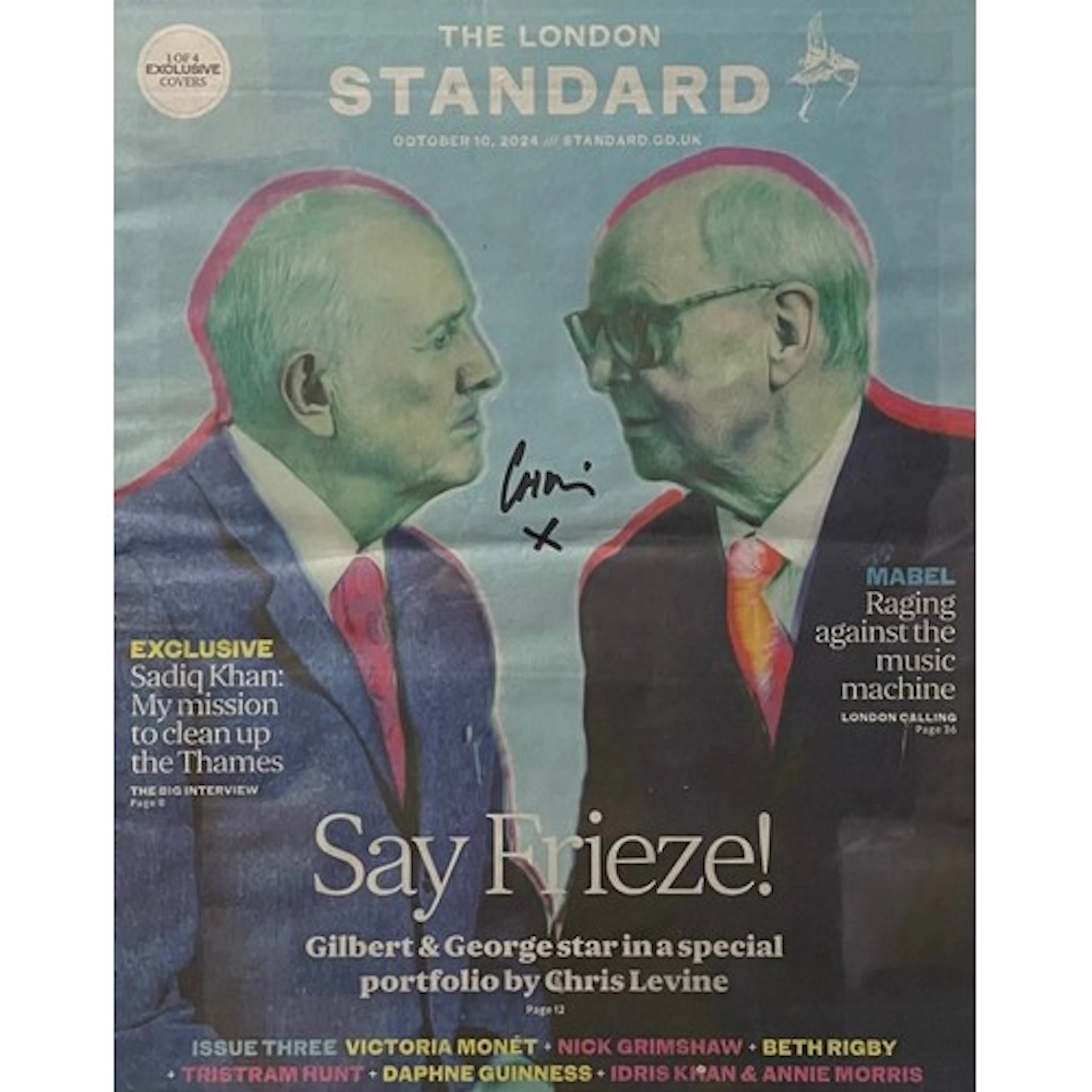 Chris Levine (b.1960), edition of the London Standard newspa...