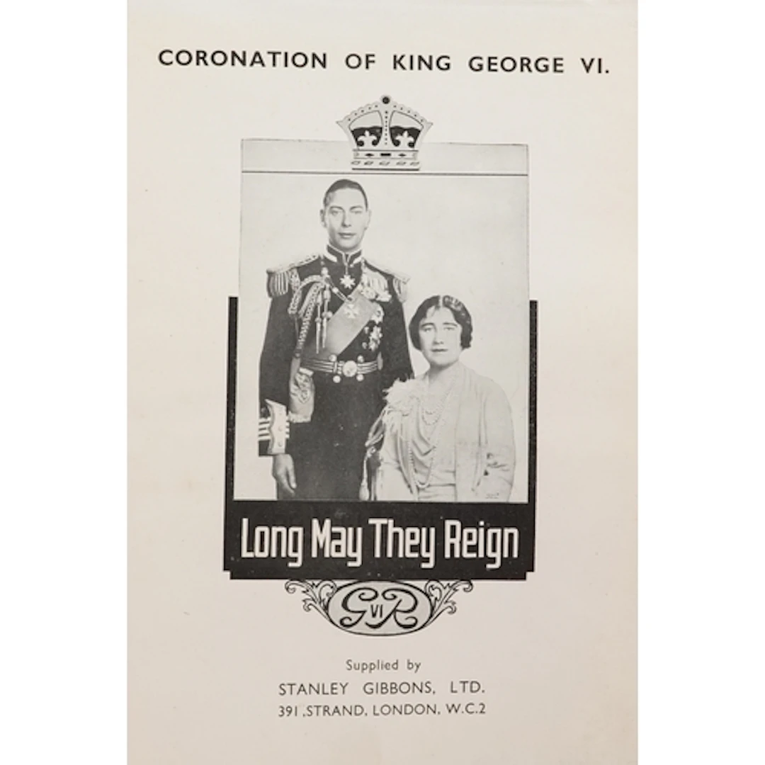 1937 George VI Great Britain and Commonwealth Coronation sta...