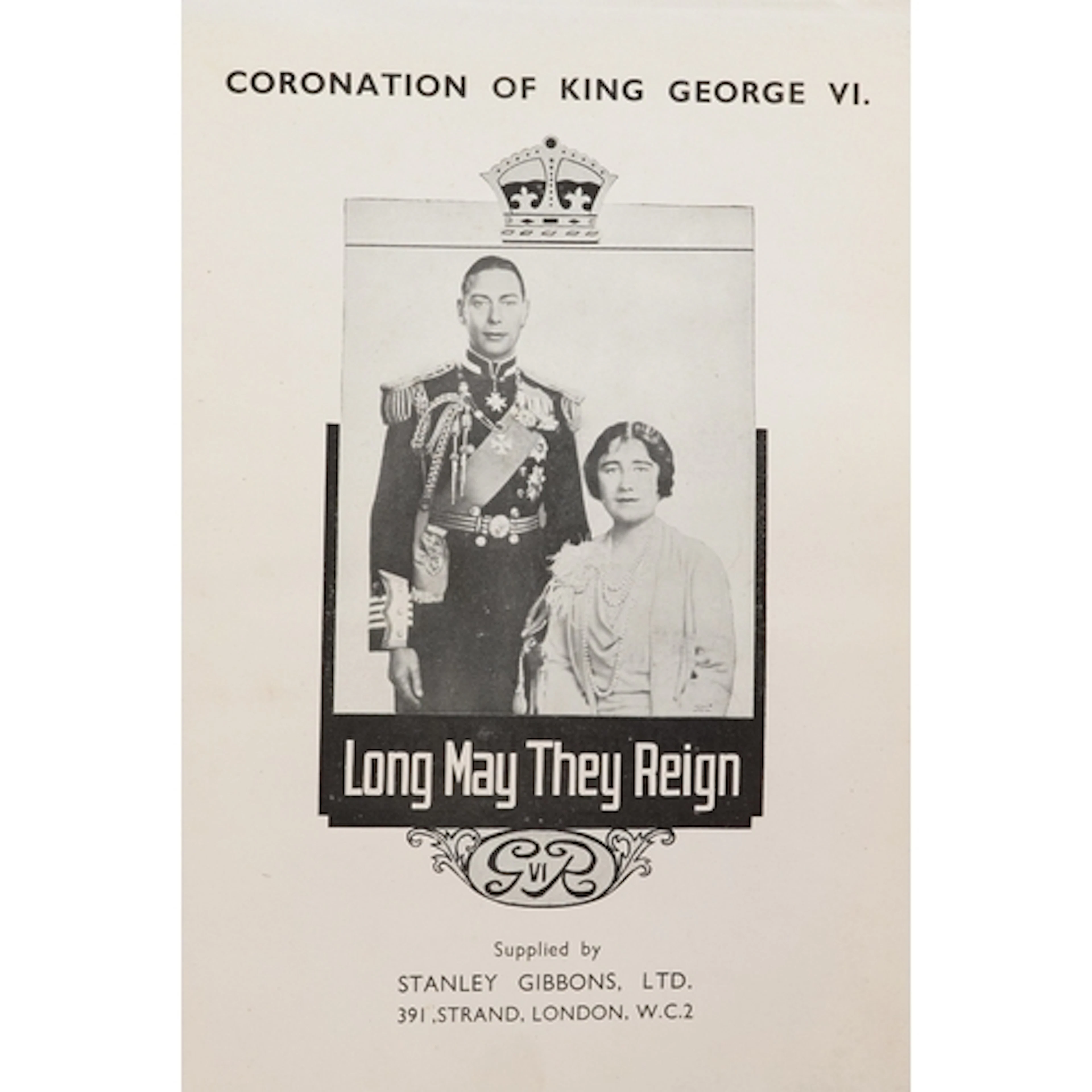 1937 George VI Great Britain and Commonwealth Coronation sta...