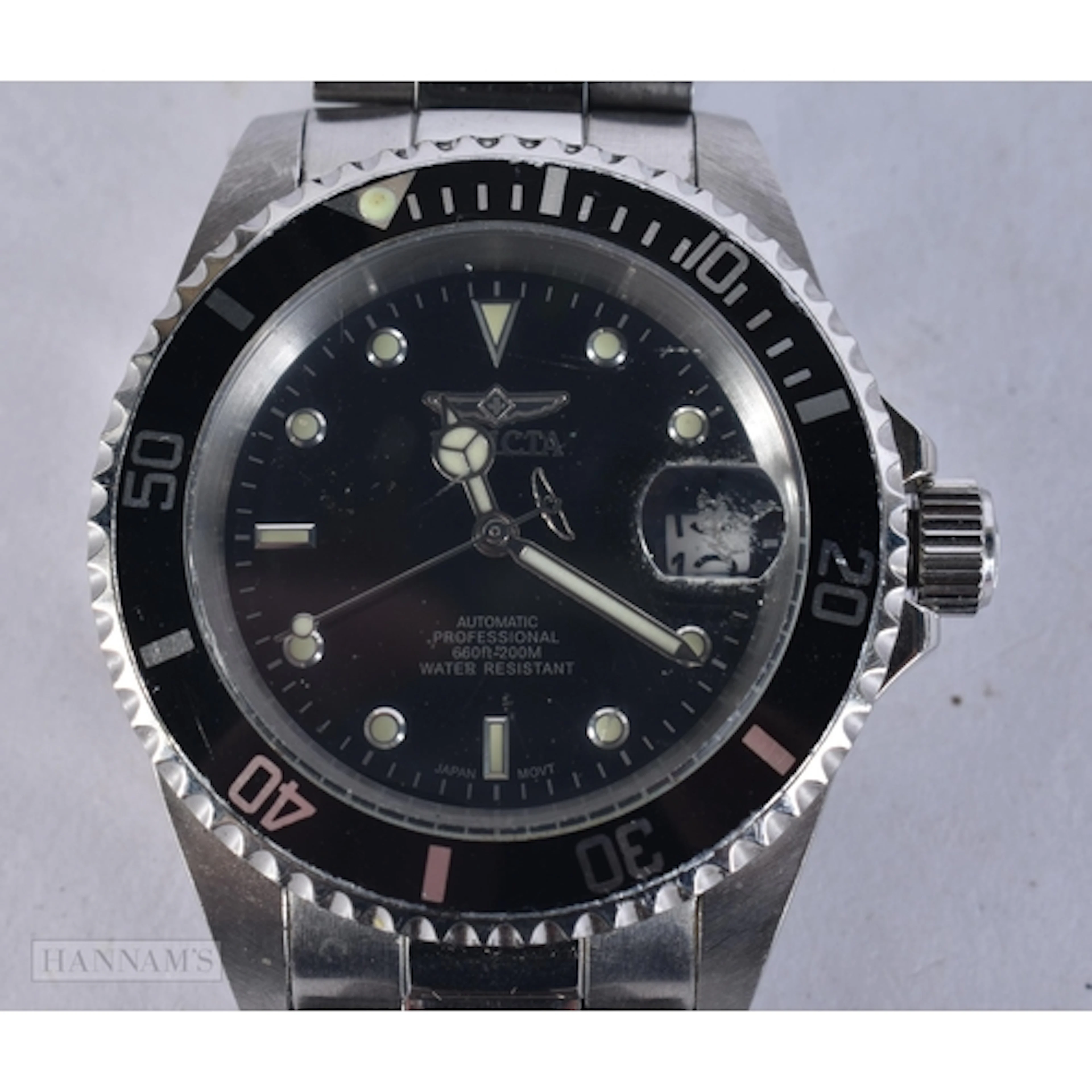 Invicta Professional 200m Diver's Automatic Watch Working
