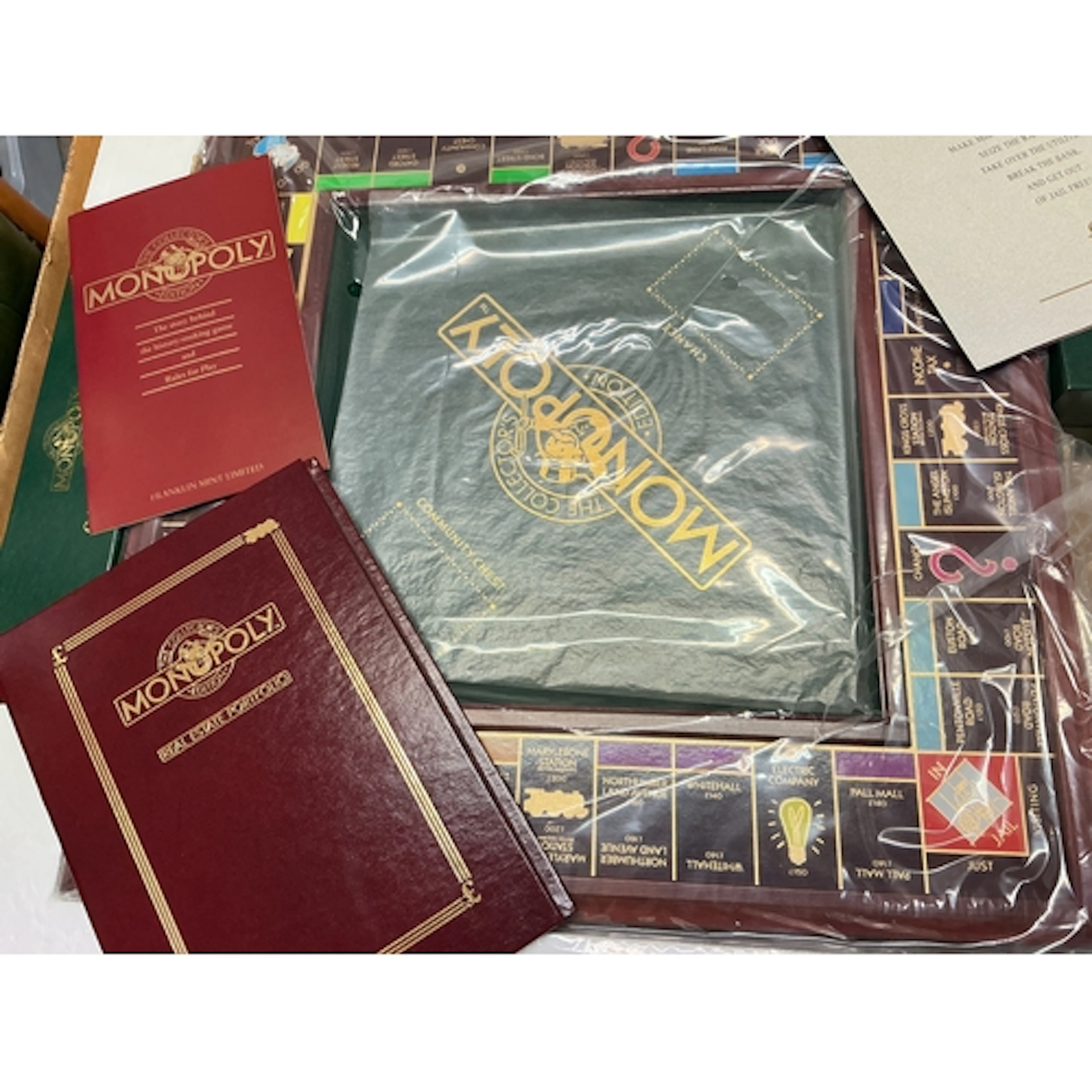 A Boxed Franklin Mint Limited Edition Wooden Monopoly Set. N...