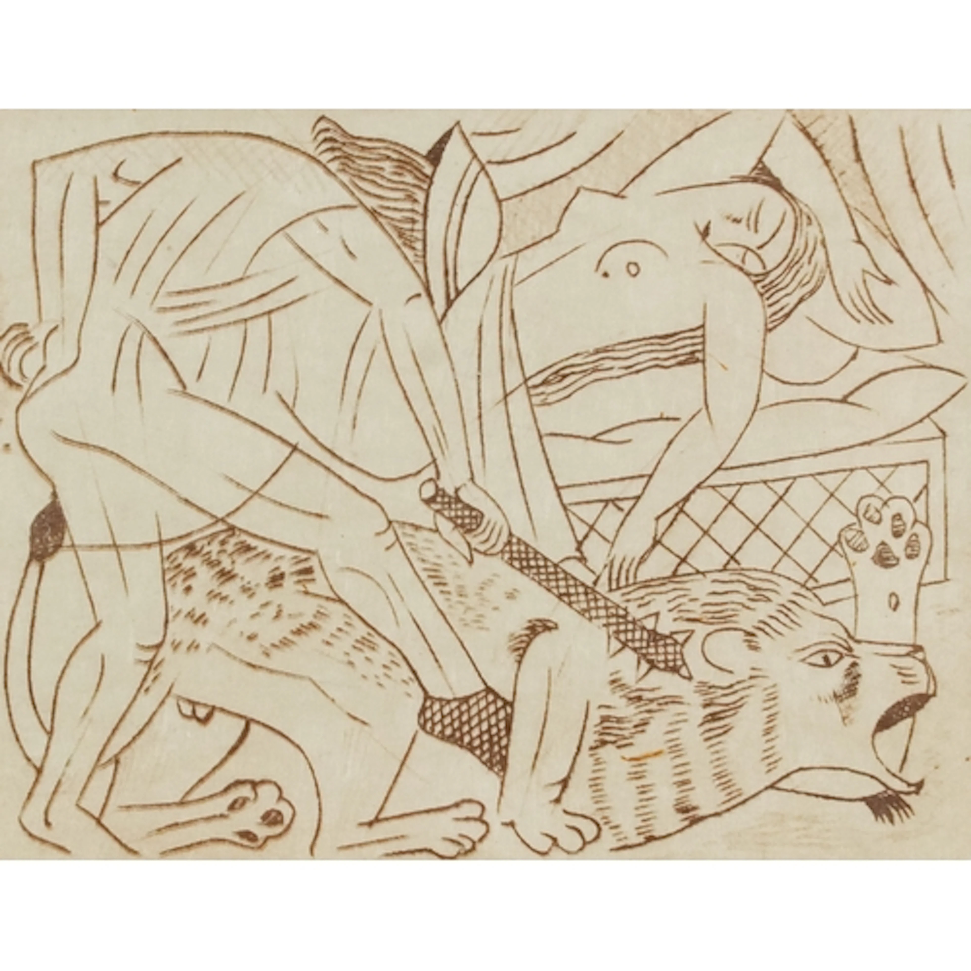 David Jones - The Seven Fables of Aesop, 20th century copper...