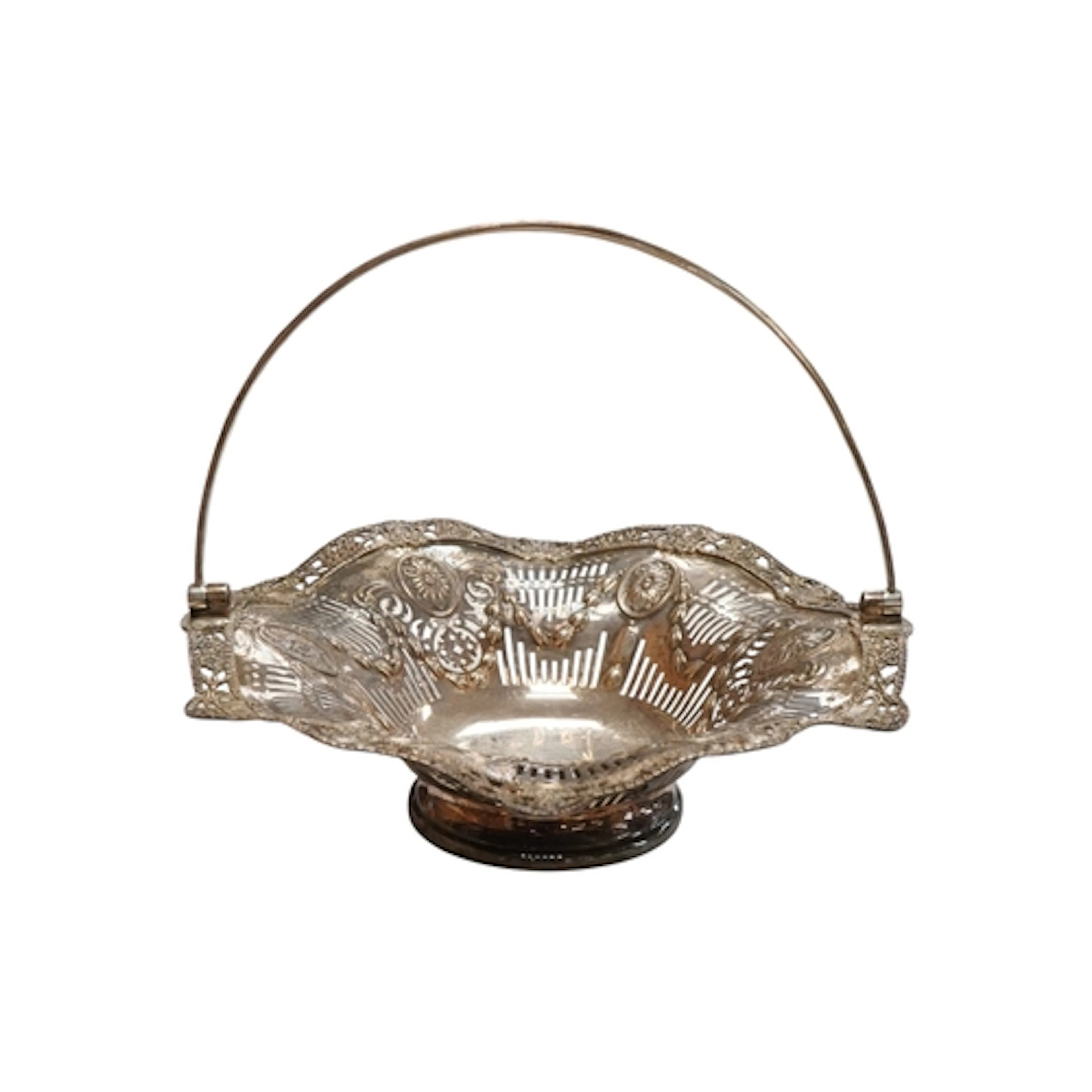 A late Victorian pierced silver basket, by Thomas Bradbury &...