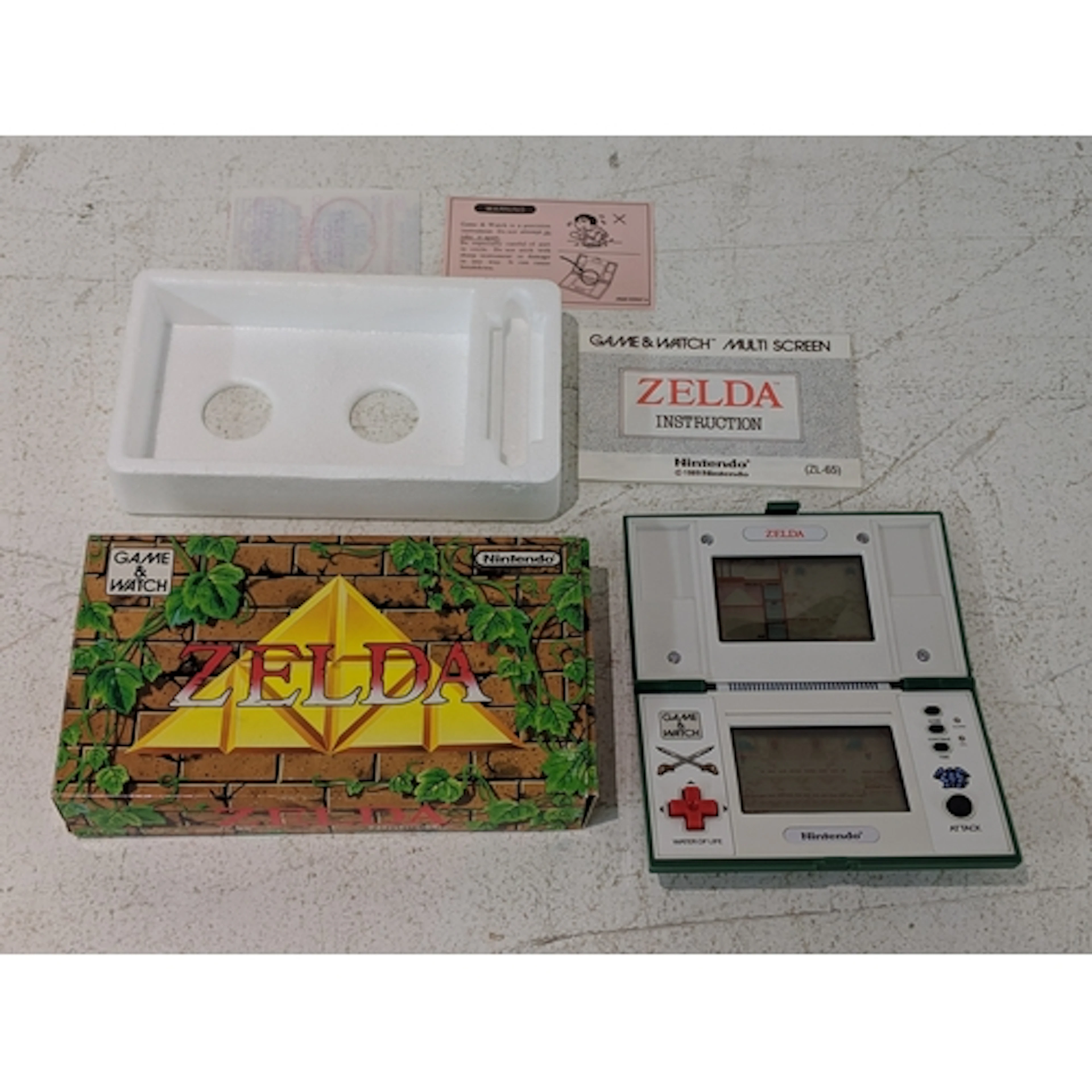 A Nintendo Game & Watch Multi-screen Zelda game from 1989, w...