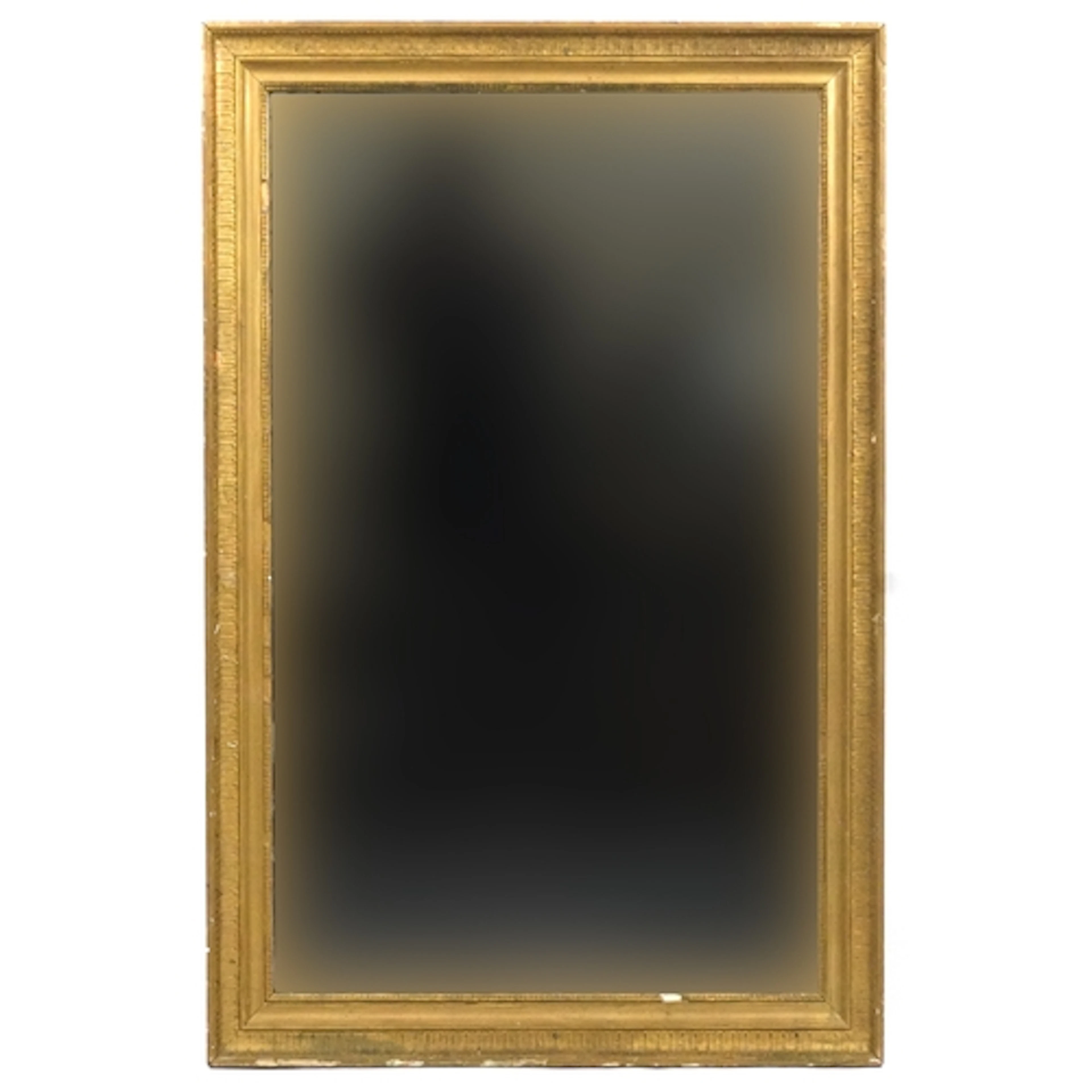 Victorian giltwood rectangular wall mirror, 122cm x 84cm.