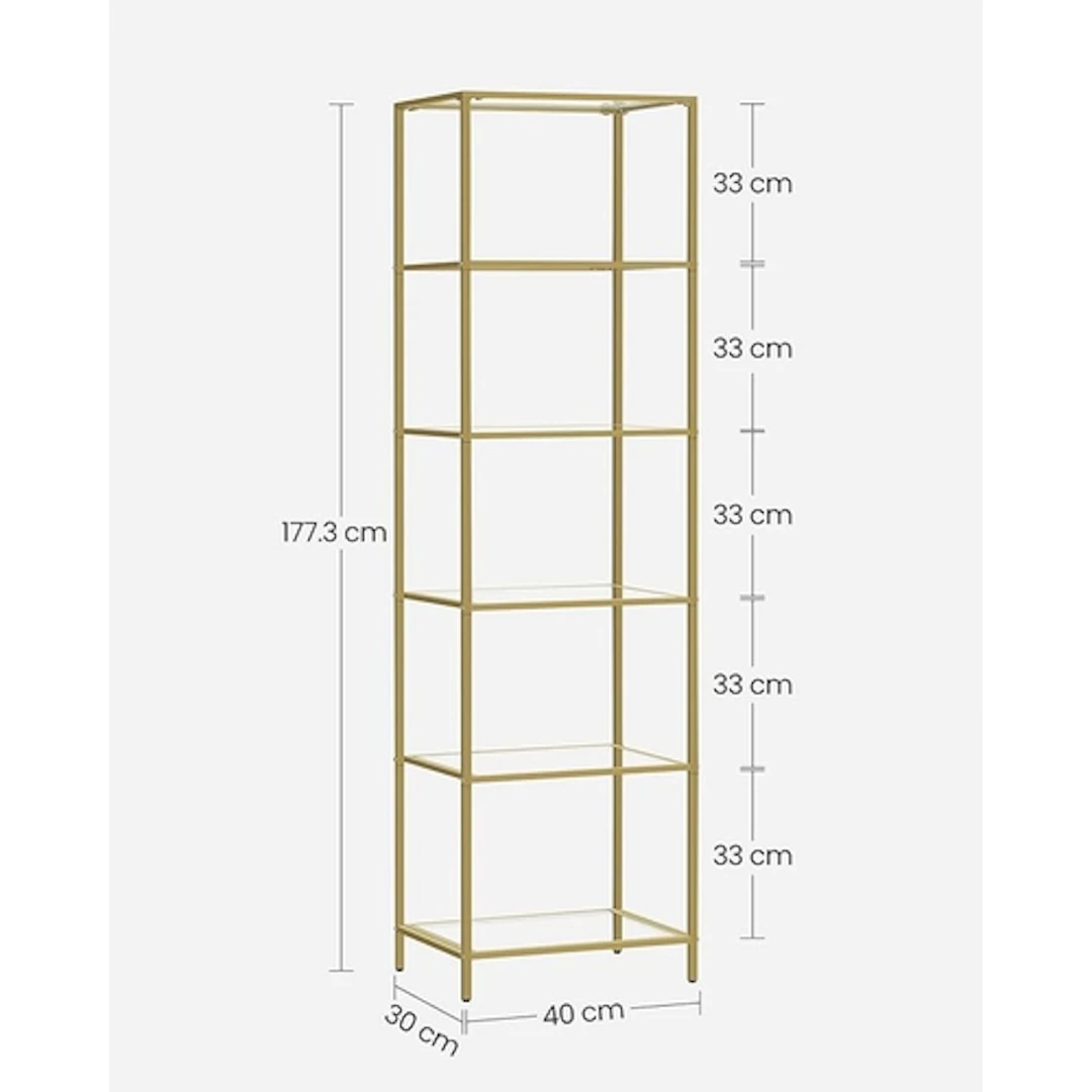 VASAGLE BY SONGMICS BOOKCASE 1 box, SKU number: LGT500A01, R...