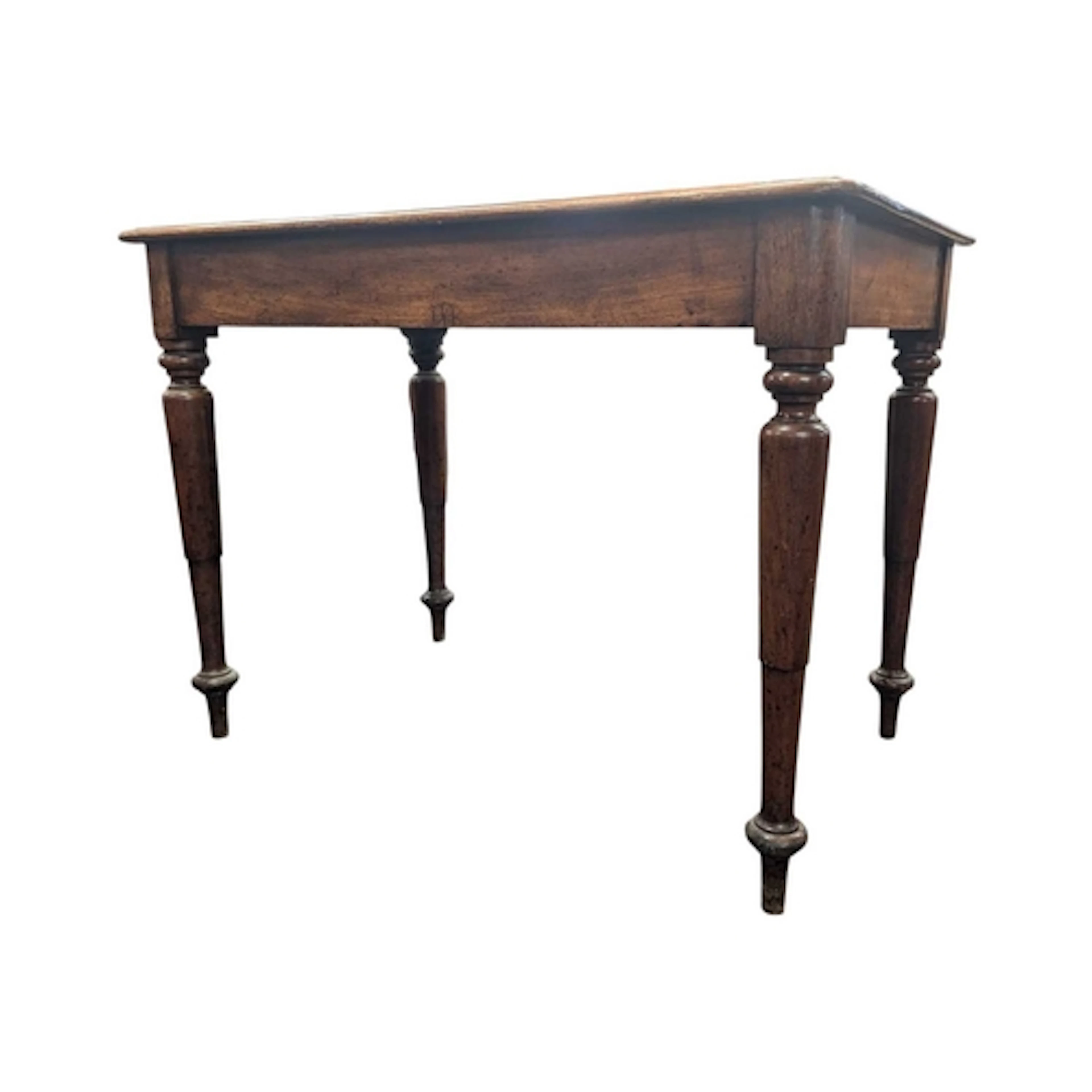 A Victorian 19th century mahogany and leather writing table ...