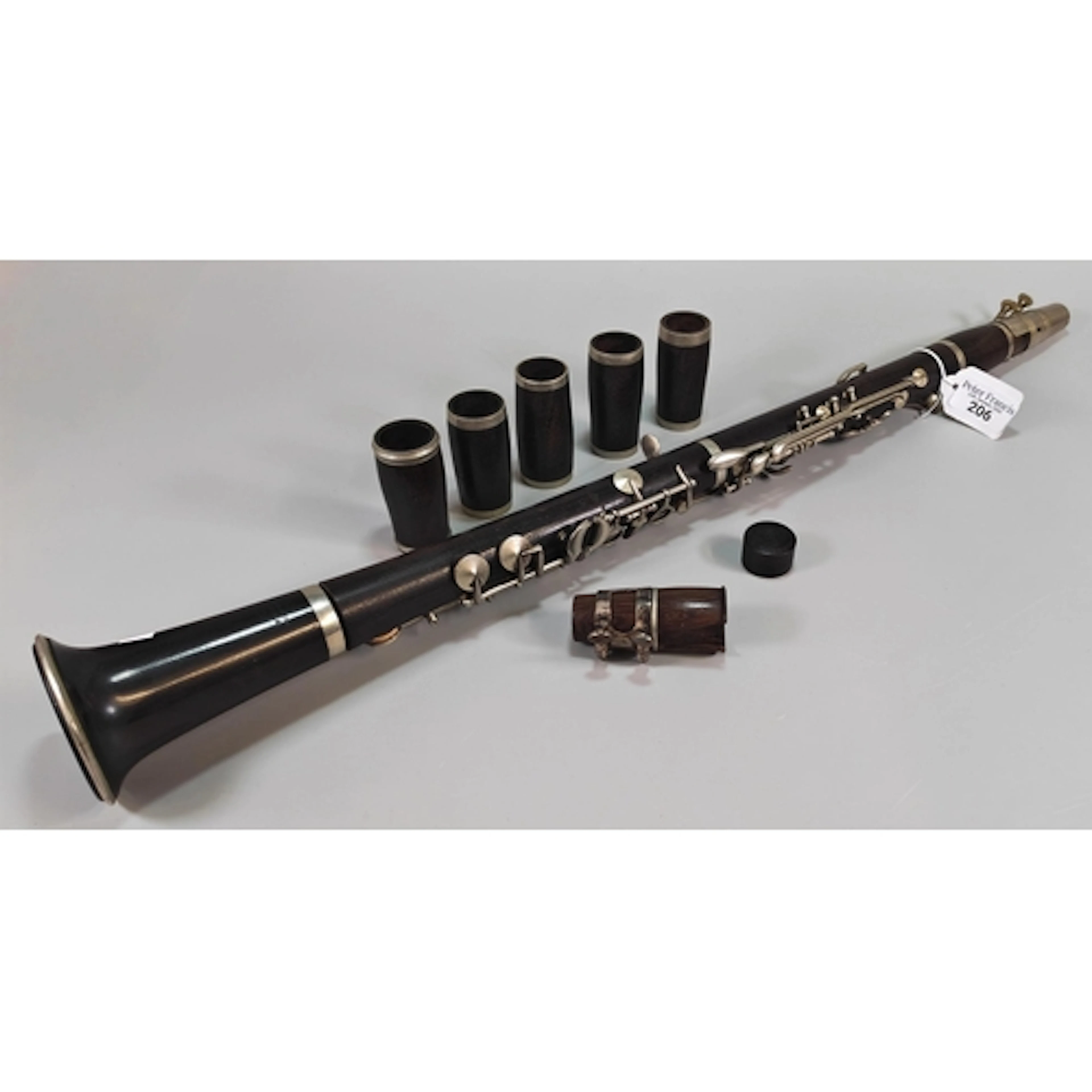 E. J. Albert Brussels, a vintage Clarinet with accessories. ...