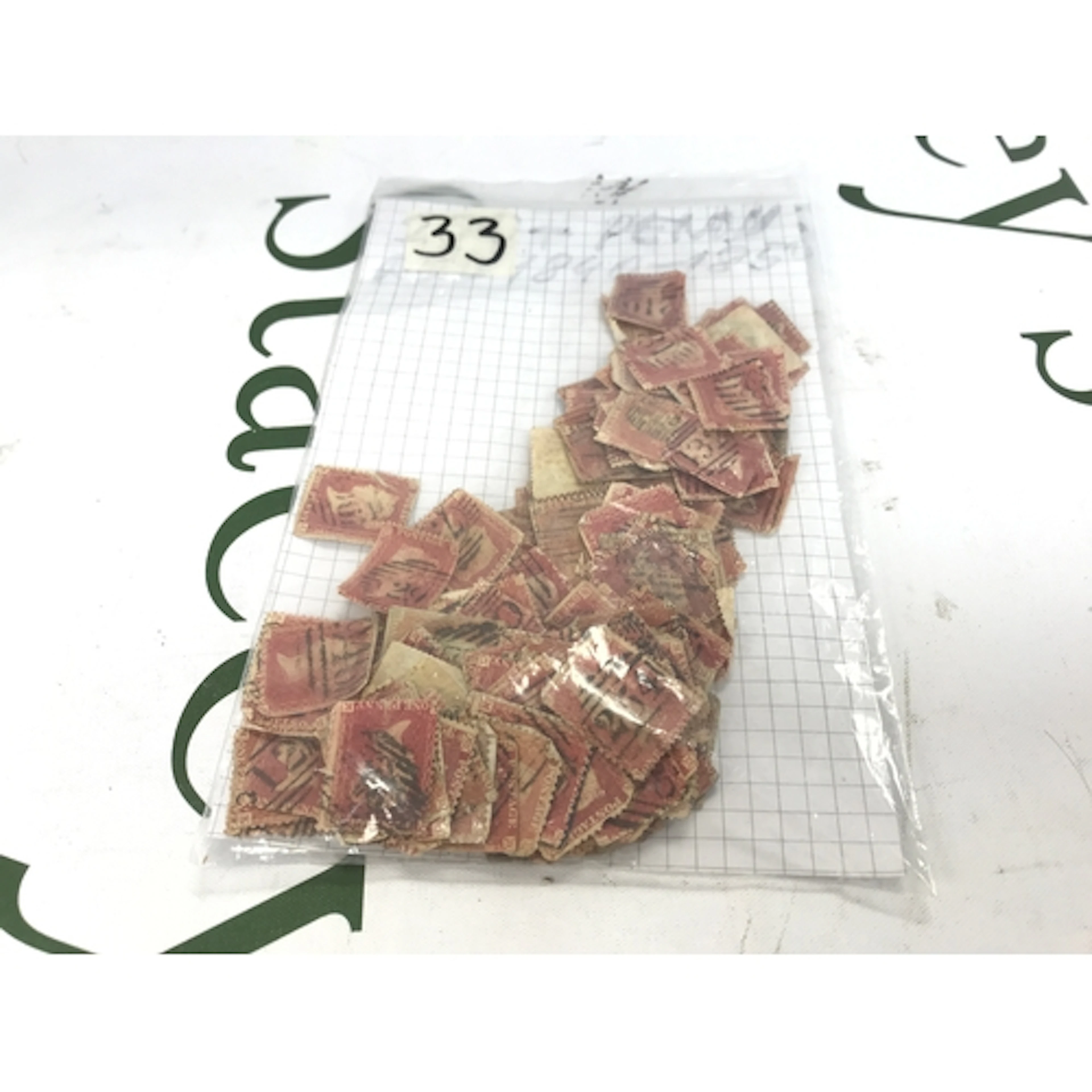 200+ Queen Victoria Penny red stamps 1840-1850s used