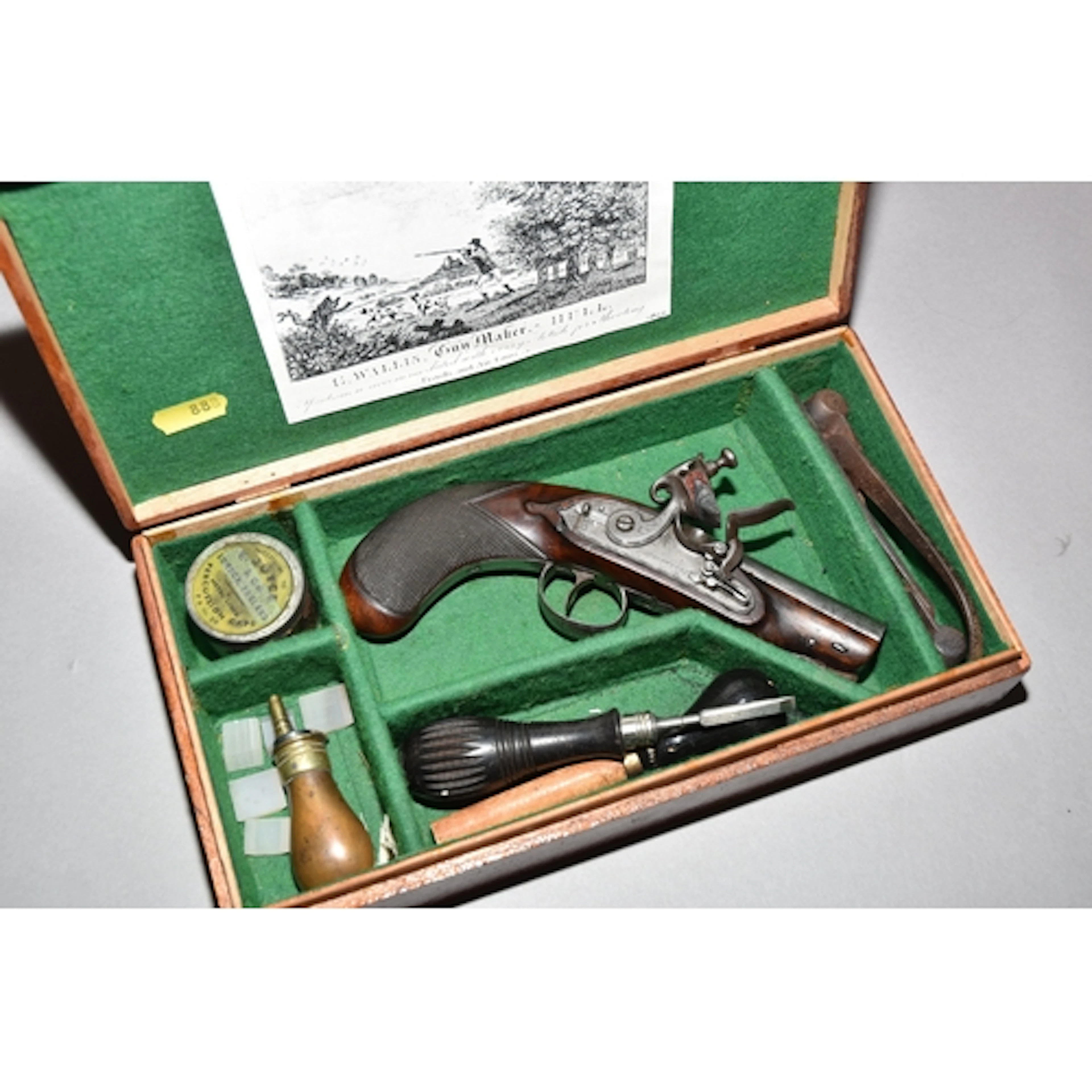 AN EARLY 19TH CENTURY FLINTLOCK PISTOL BY GOODWIN & CO O...