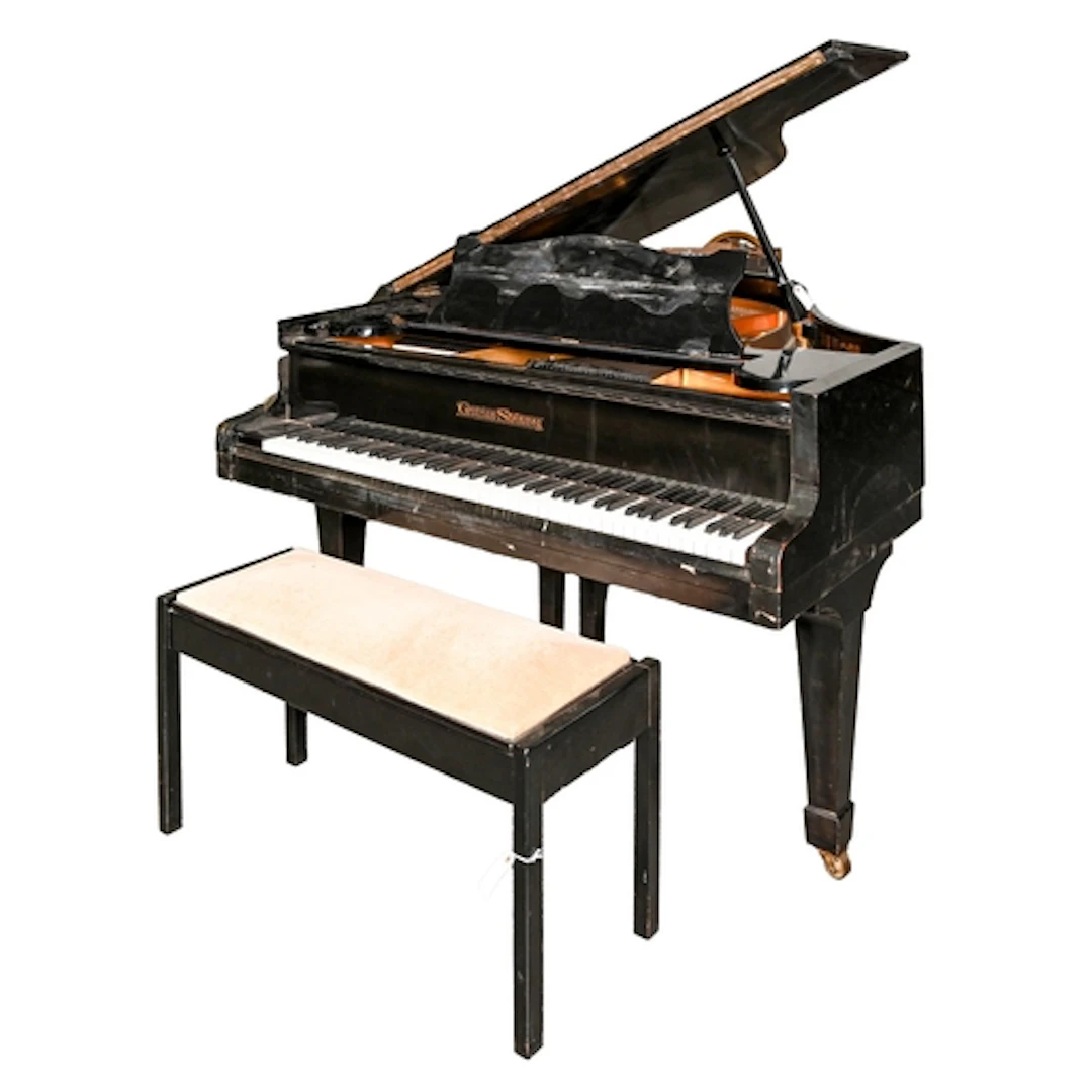 A German ebonised 5ft grand piano, Grotrian Steinweg, Brauns...