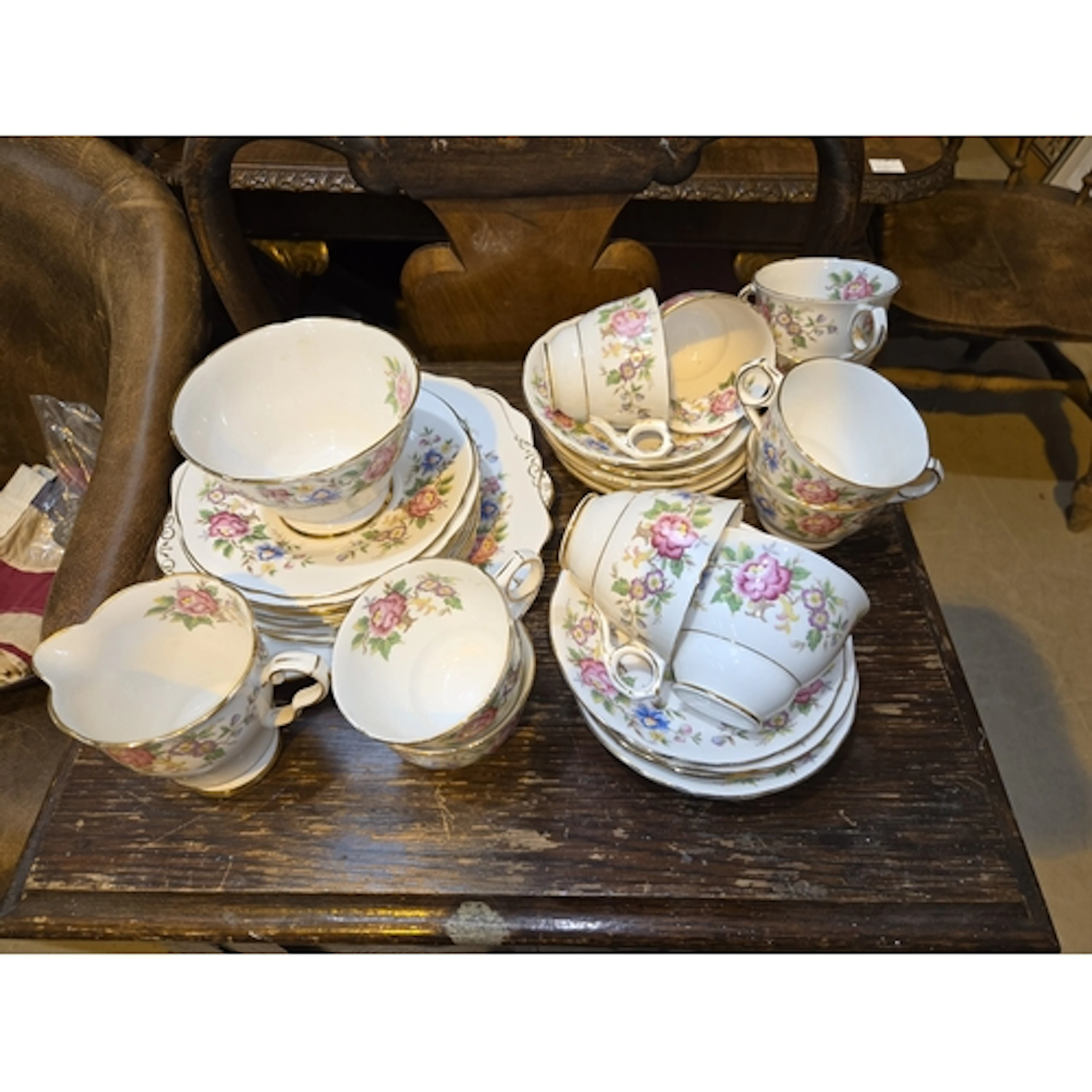 A collection of Royal Stafford Rochester tea ware, cups, sau...