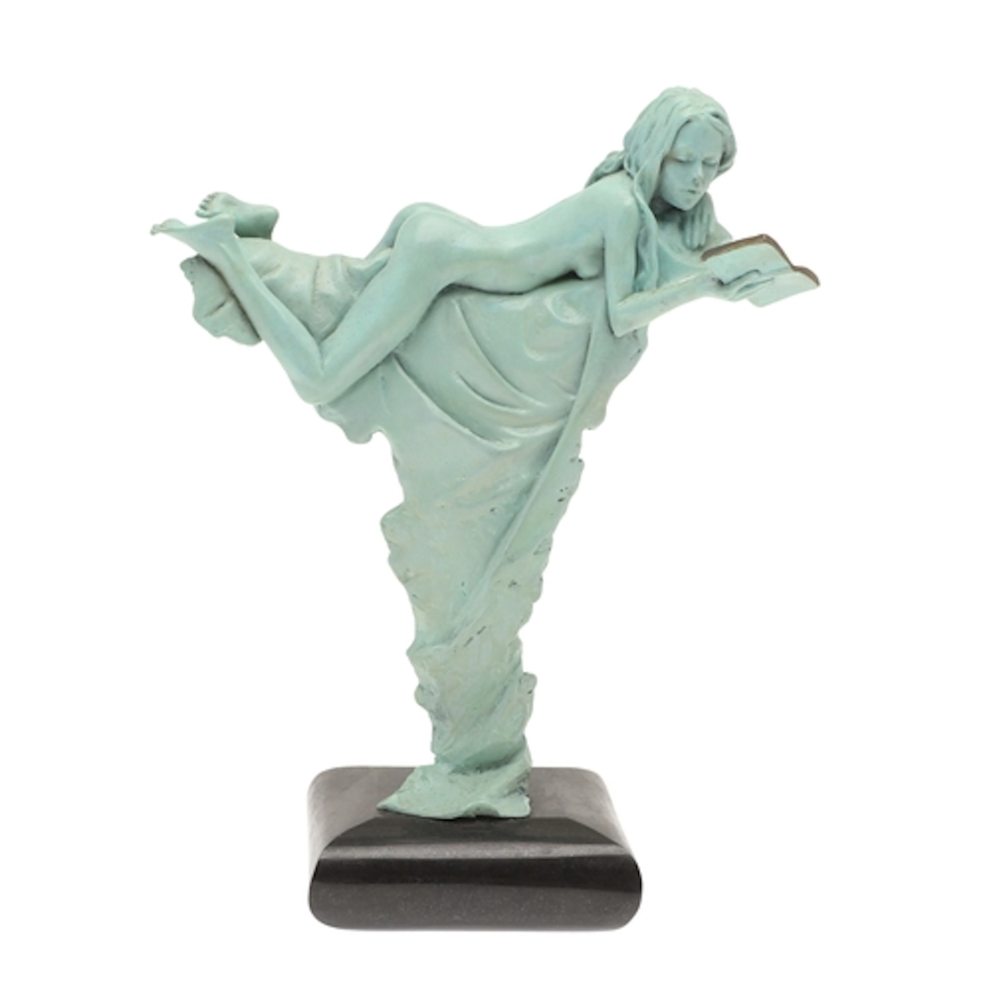 CARL PAYNE (1969-2021). BRONZE SCULPTURE 'READING BOOK'. (d)...
