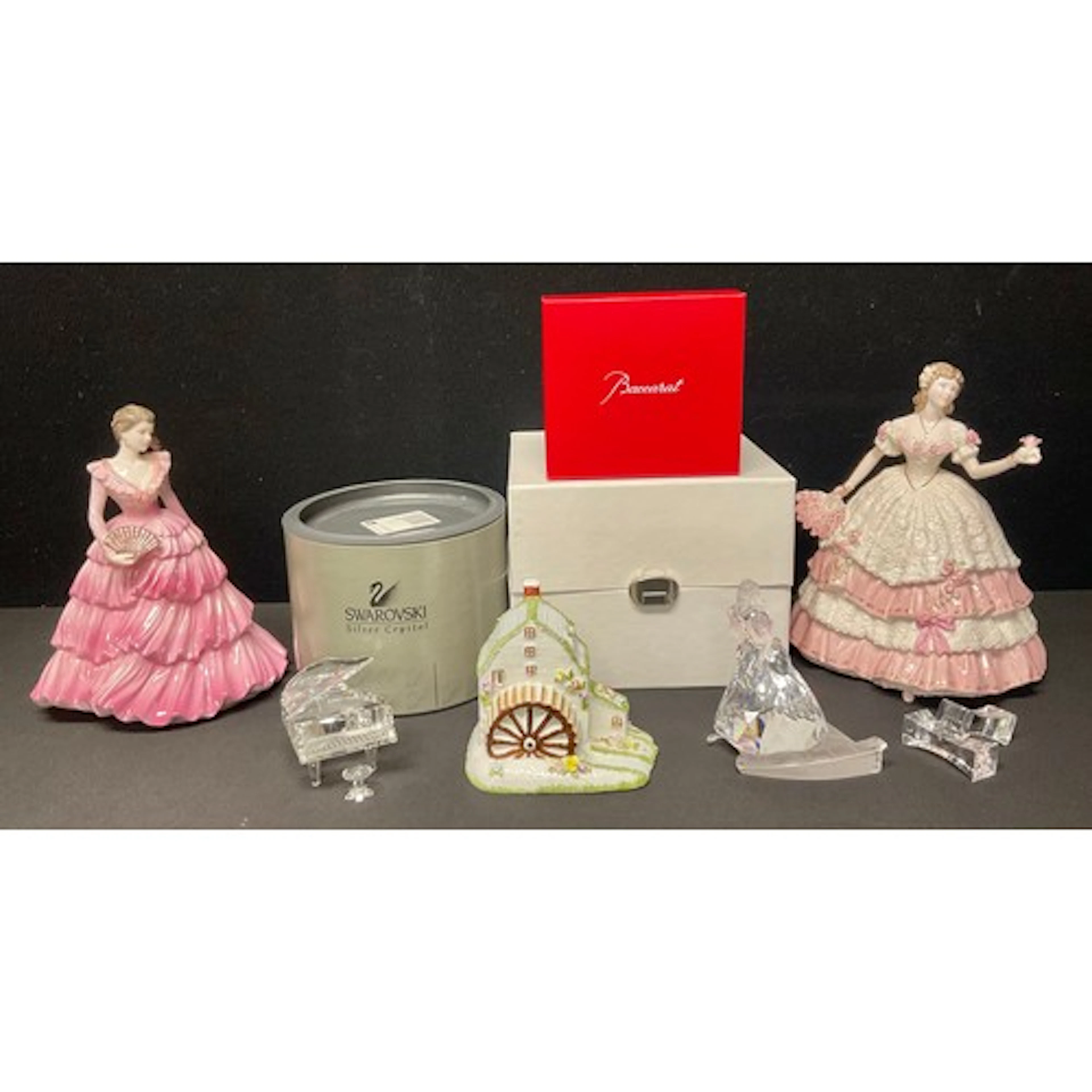 A Swarovski crystal model Cinderella (missing Slipper) boxed...