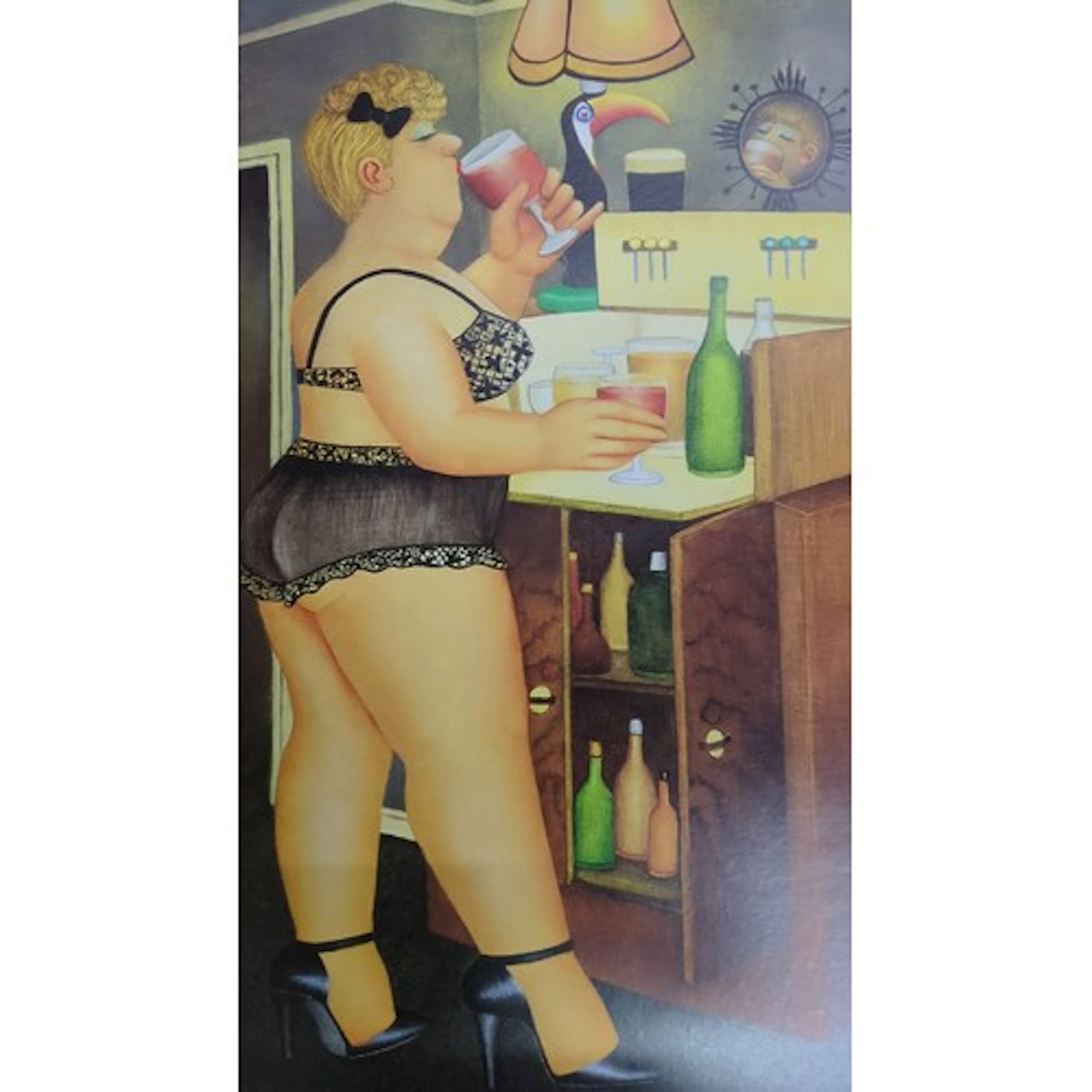 Beryl Cook, ‘Drinkies’—limited edition colour print depictin...