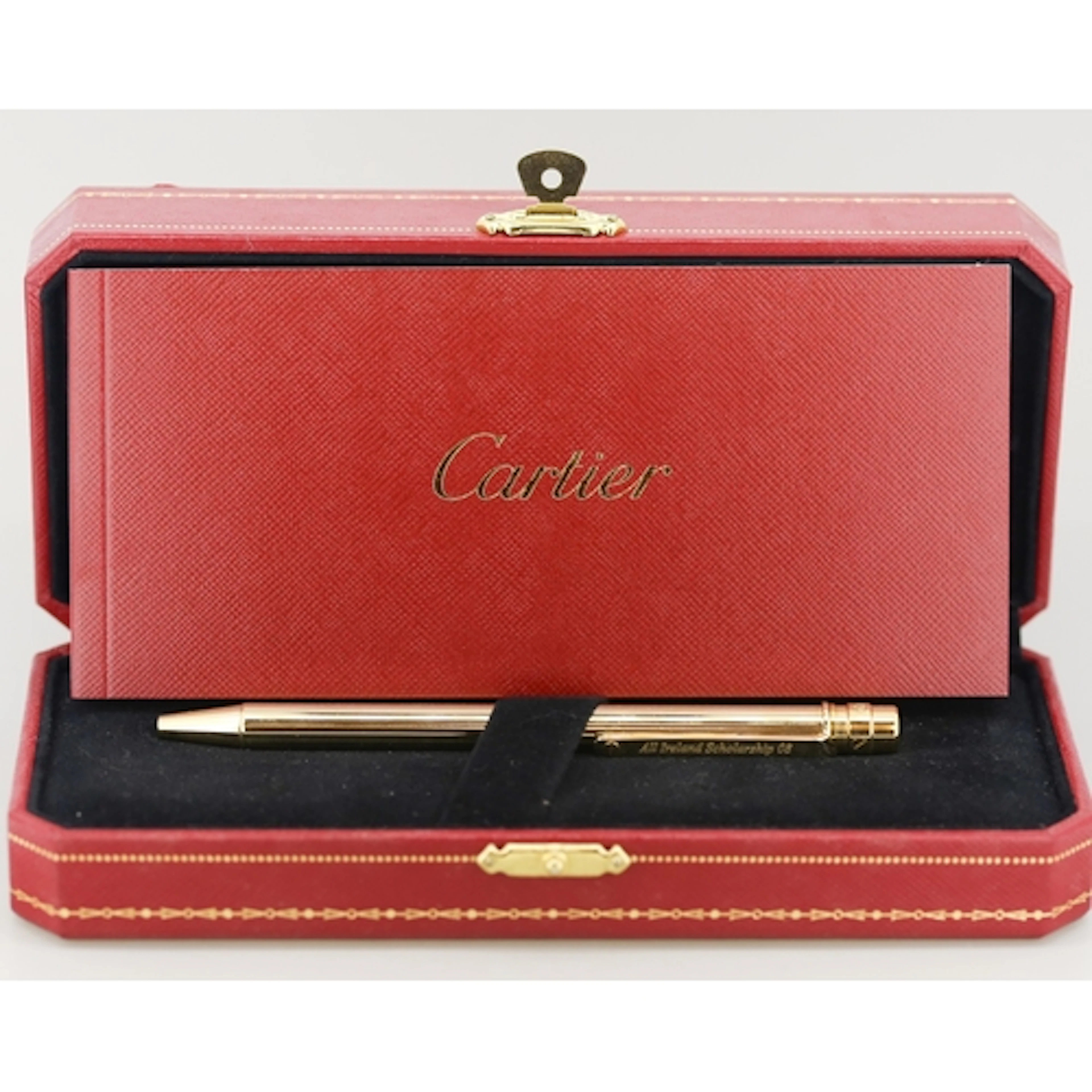 Cartier Santos Gold Plated Ballpoint Pen 'All Ireland Schola...